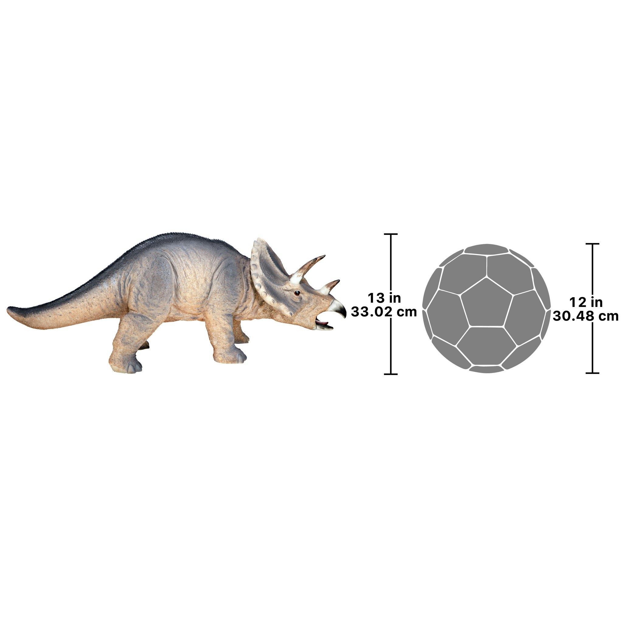 Toscano - Scaled Jurassic Triceratops Dinosaur Statue