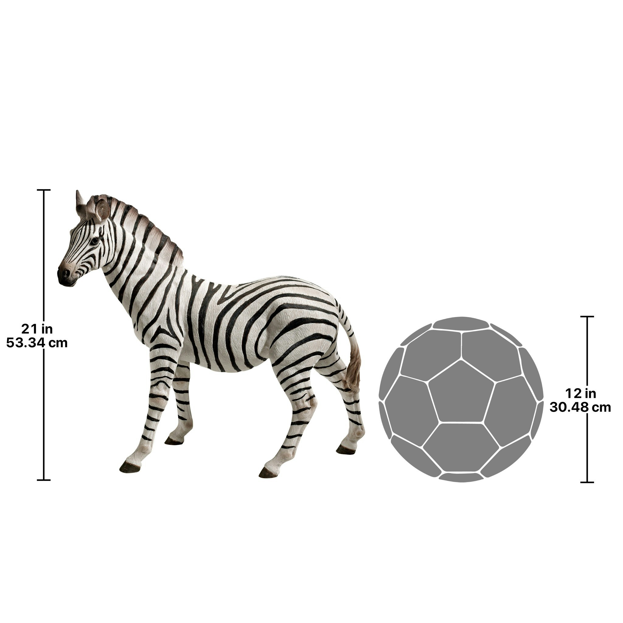 Toscano - Zorathe Zebra Statue