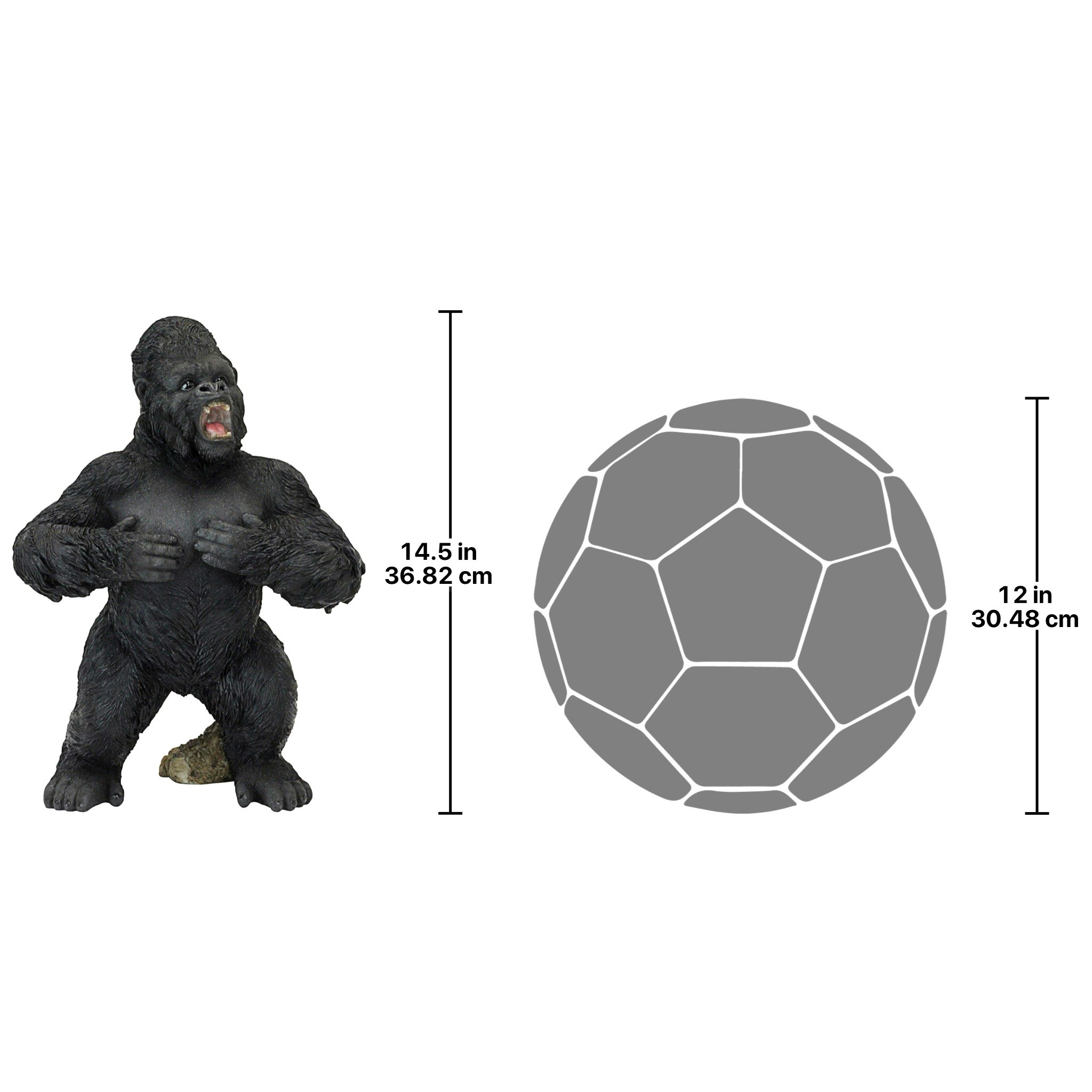 Toscano Great Ape Monster Jungle Animal Statue - Large
