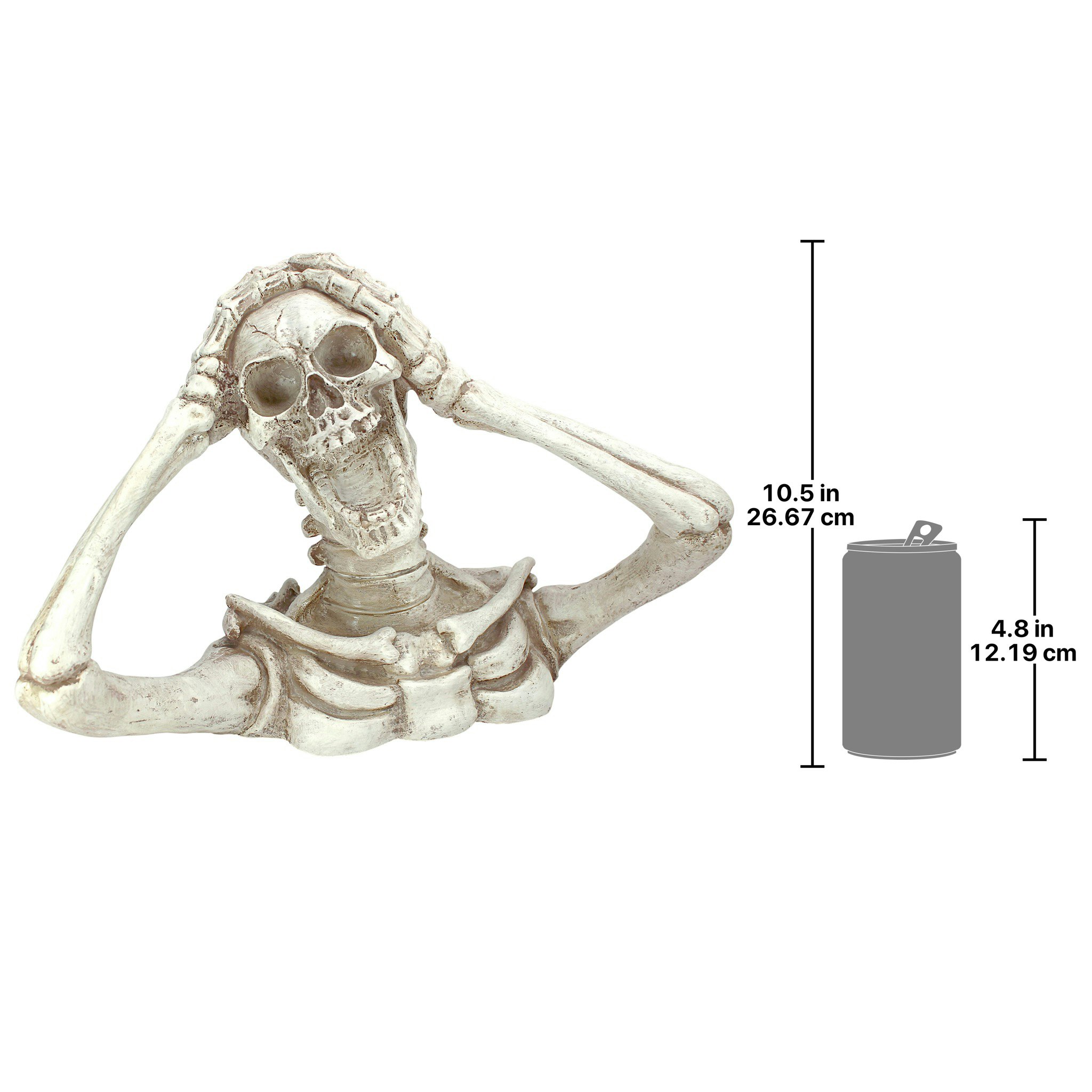 Toscano Shriek the Screaming Skeleton Statue - Large