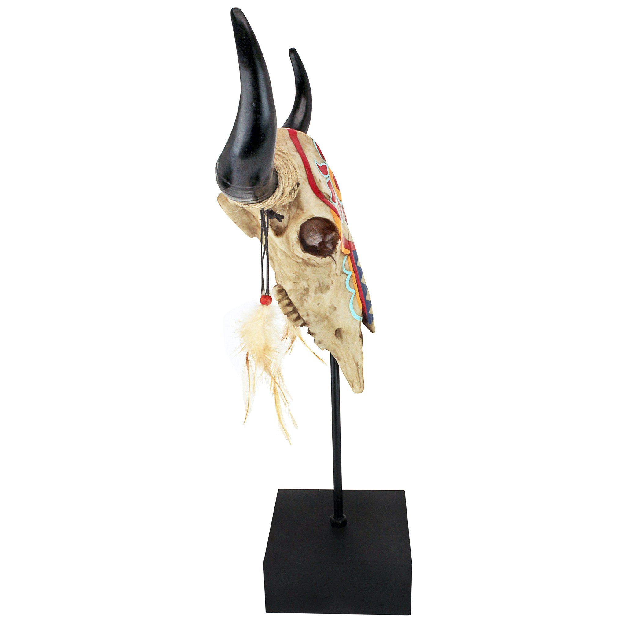 Toscano - Western Desert Sun Cow Skull Statue