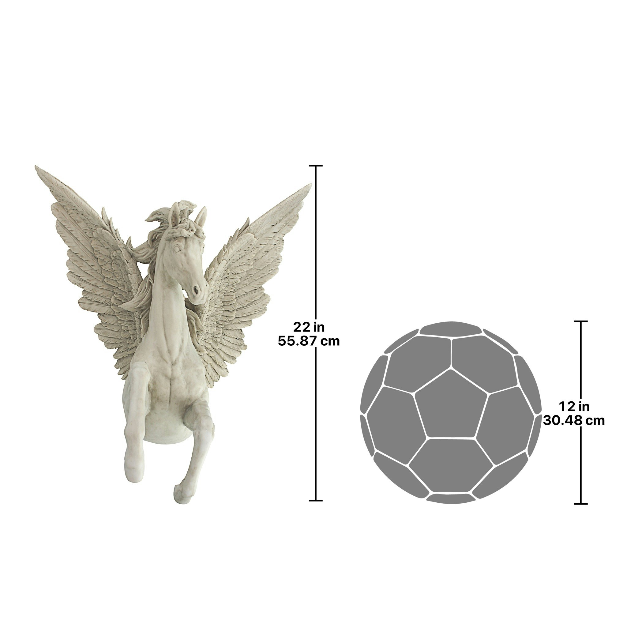 Toscano - Divine Pegasus Winged Stallion Wall Sculpture