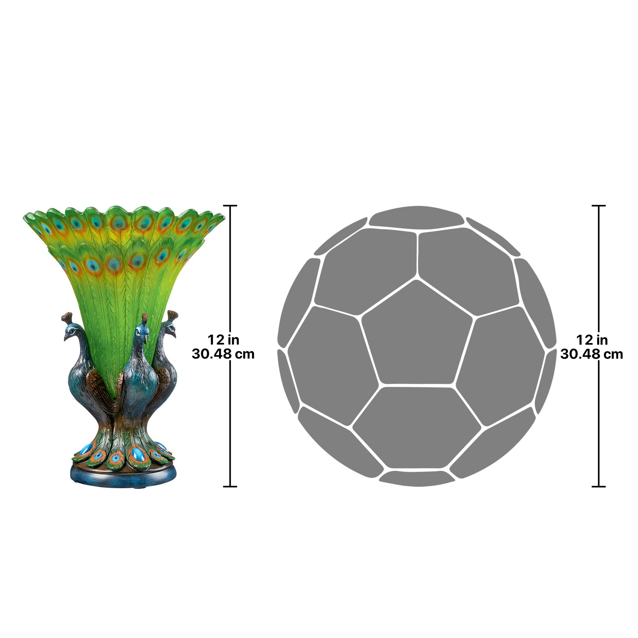 Toscano - Grand Plumage Peacock Sculptural Vase