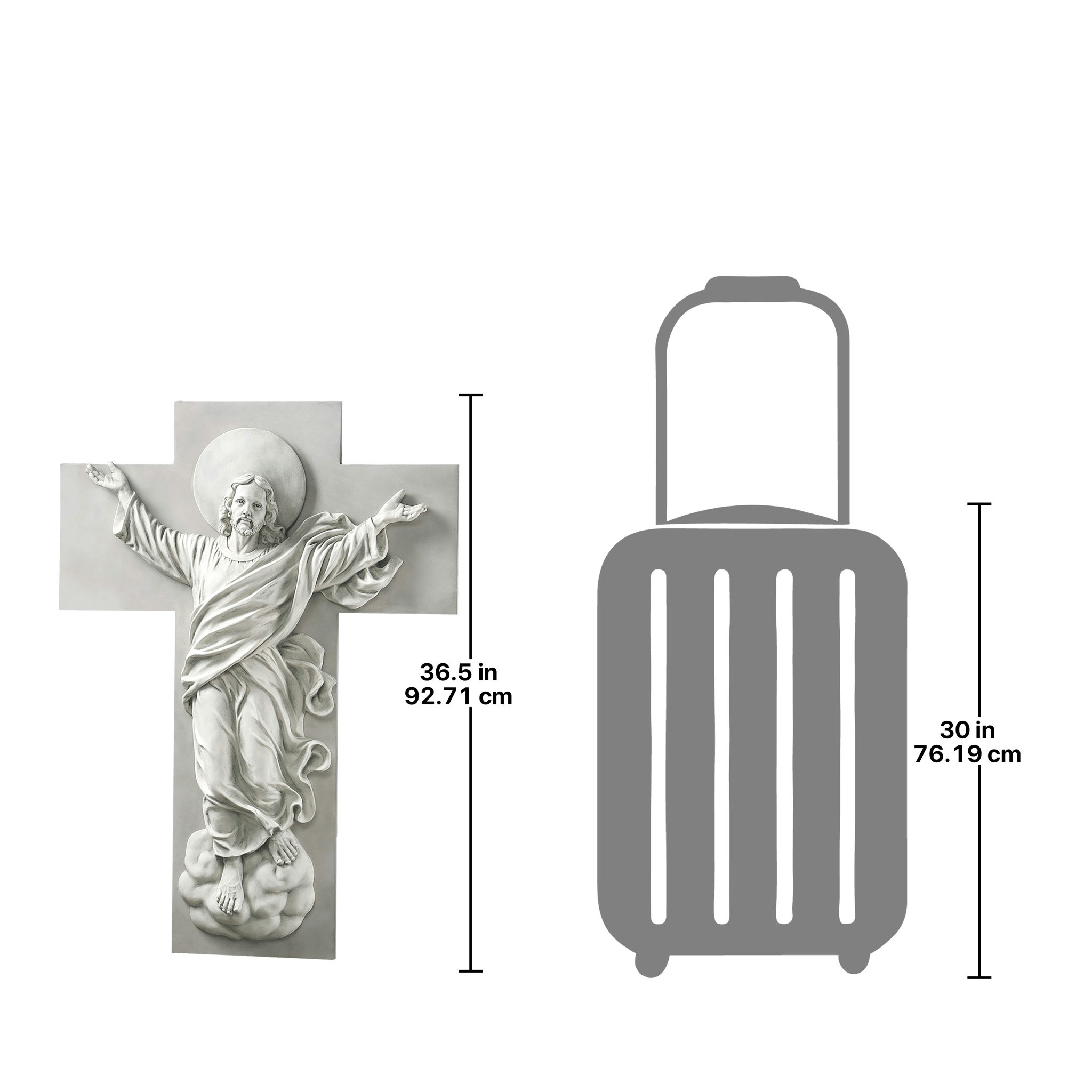 Toscano - He is Risen Christ Ascension Wall Sculpture