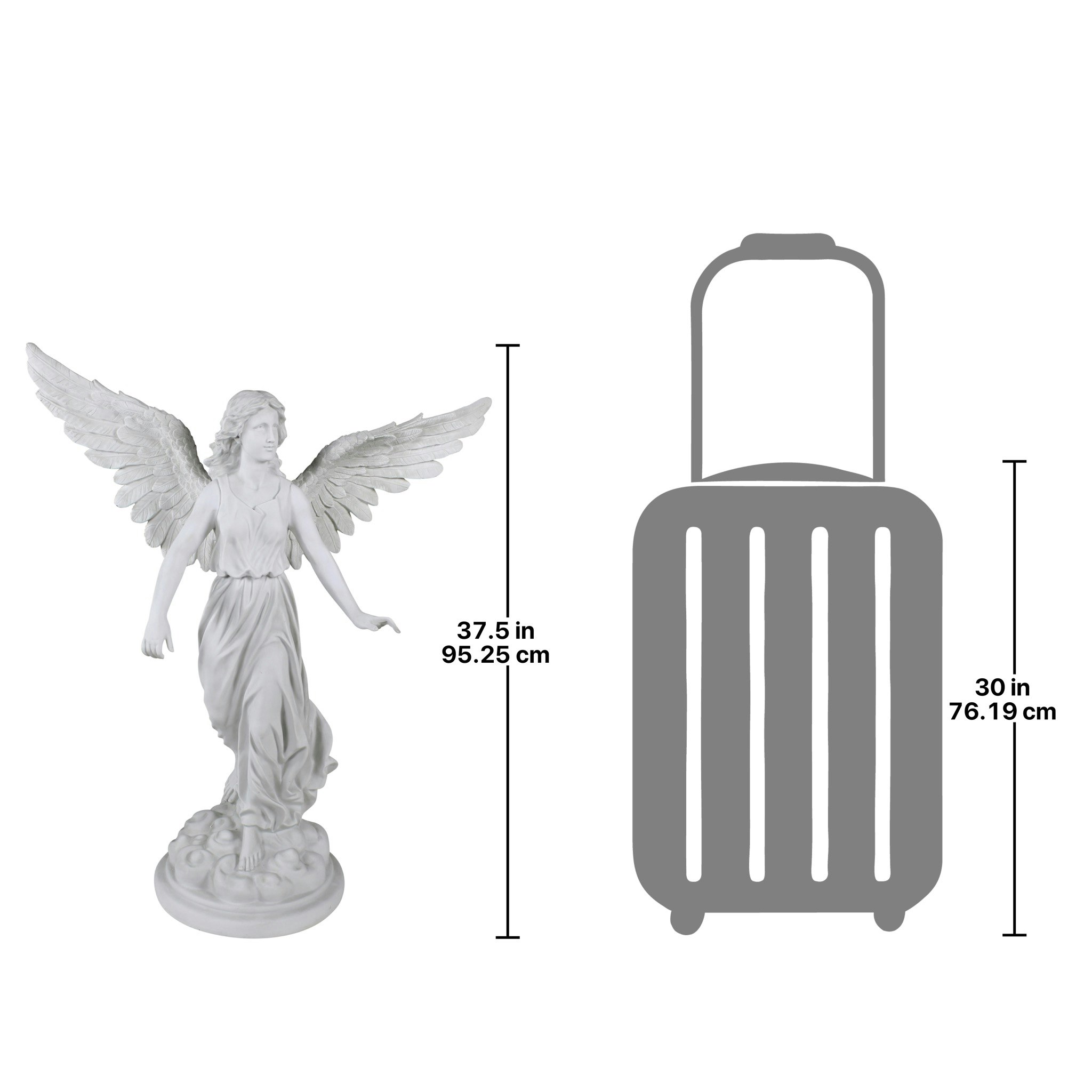 Toscano Angel of Patience Statue - Large