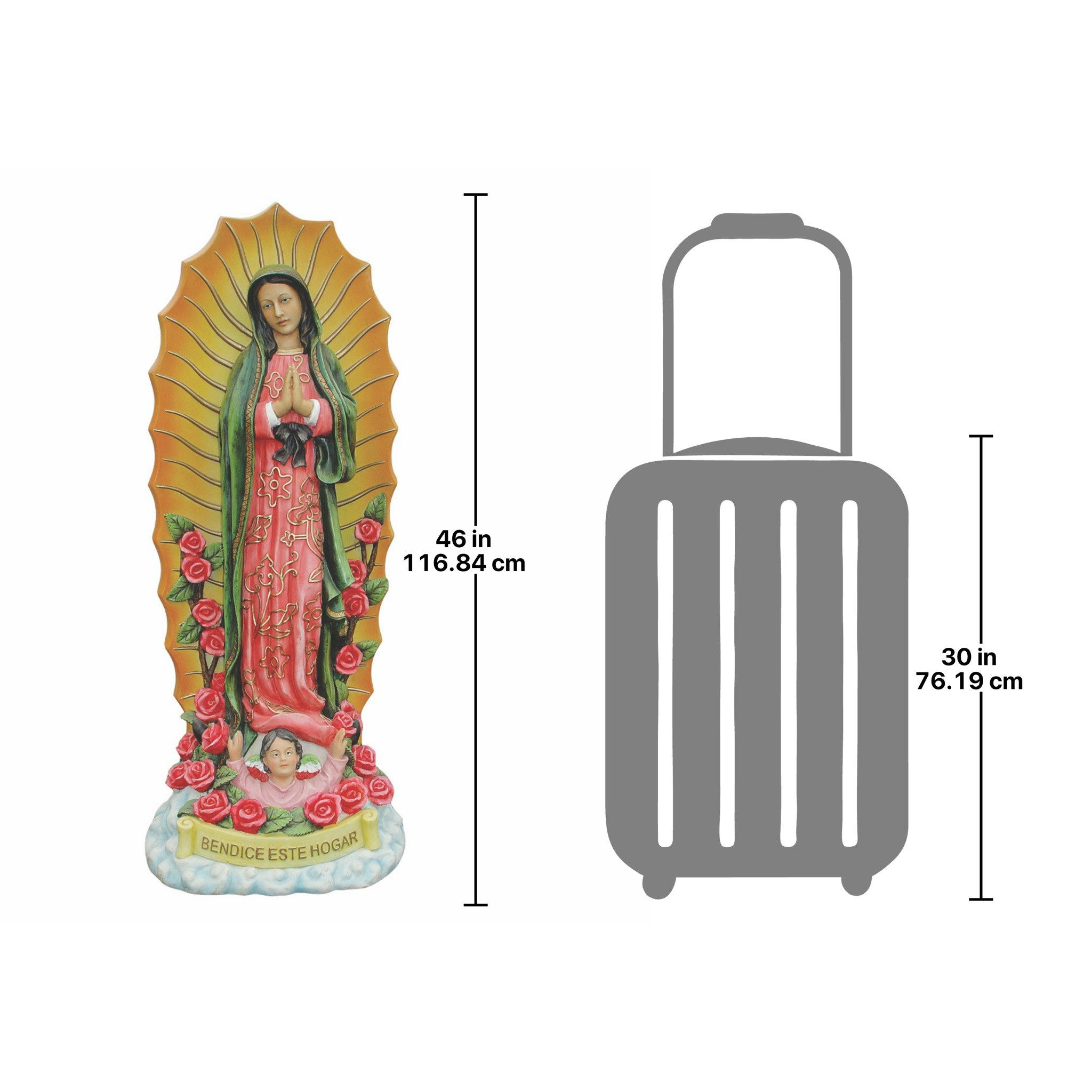 Toscano The Virgin of Guadalupe Religious Statue - Grande