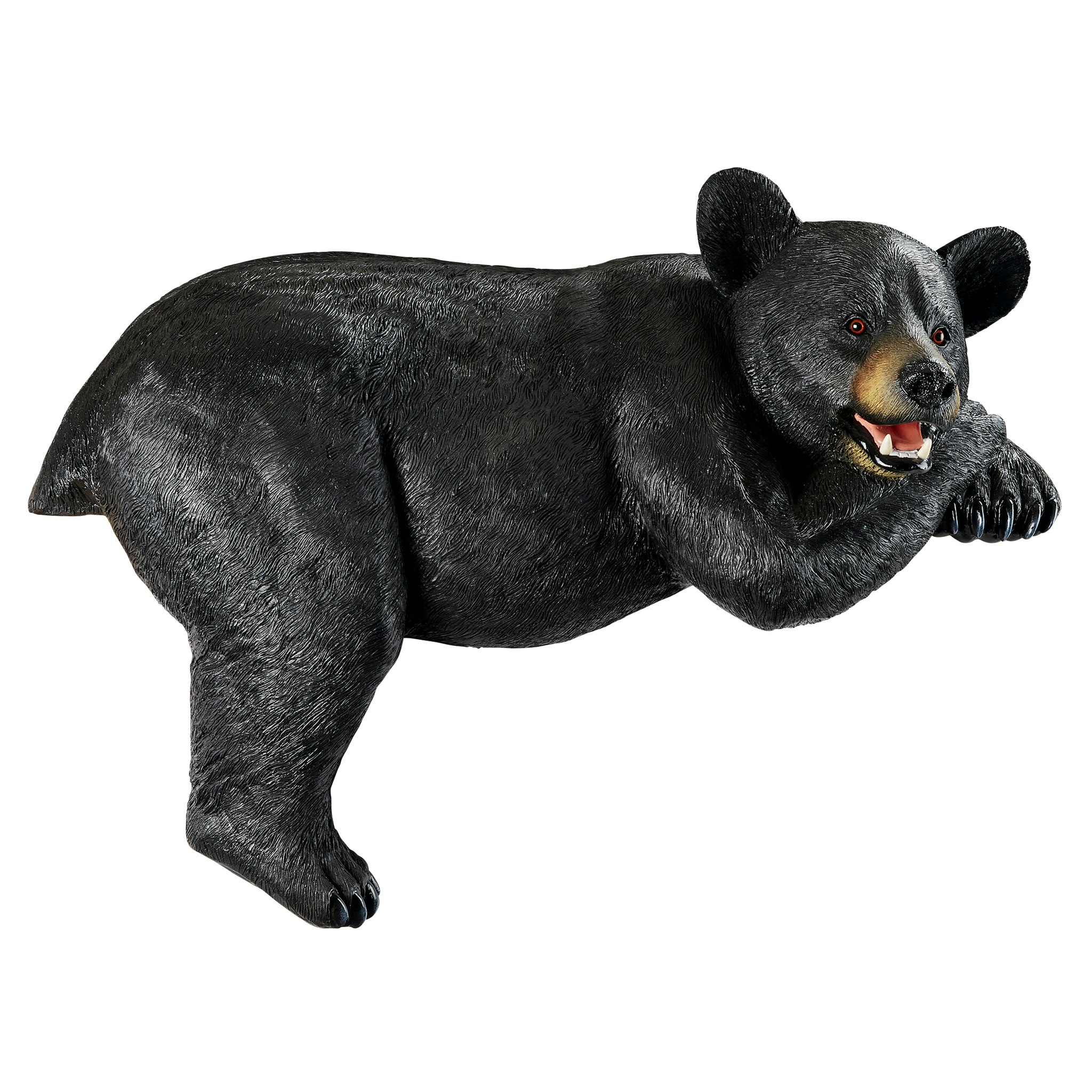 Toscano - Lemont the Lovable Lounger Black Bear Statue