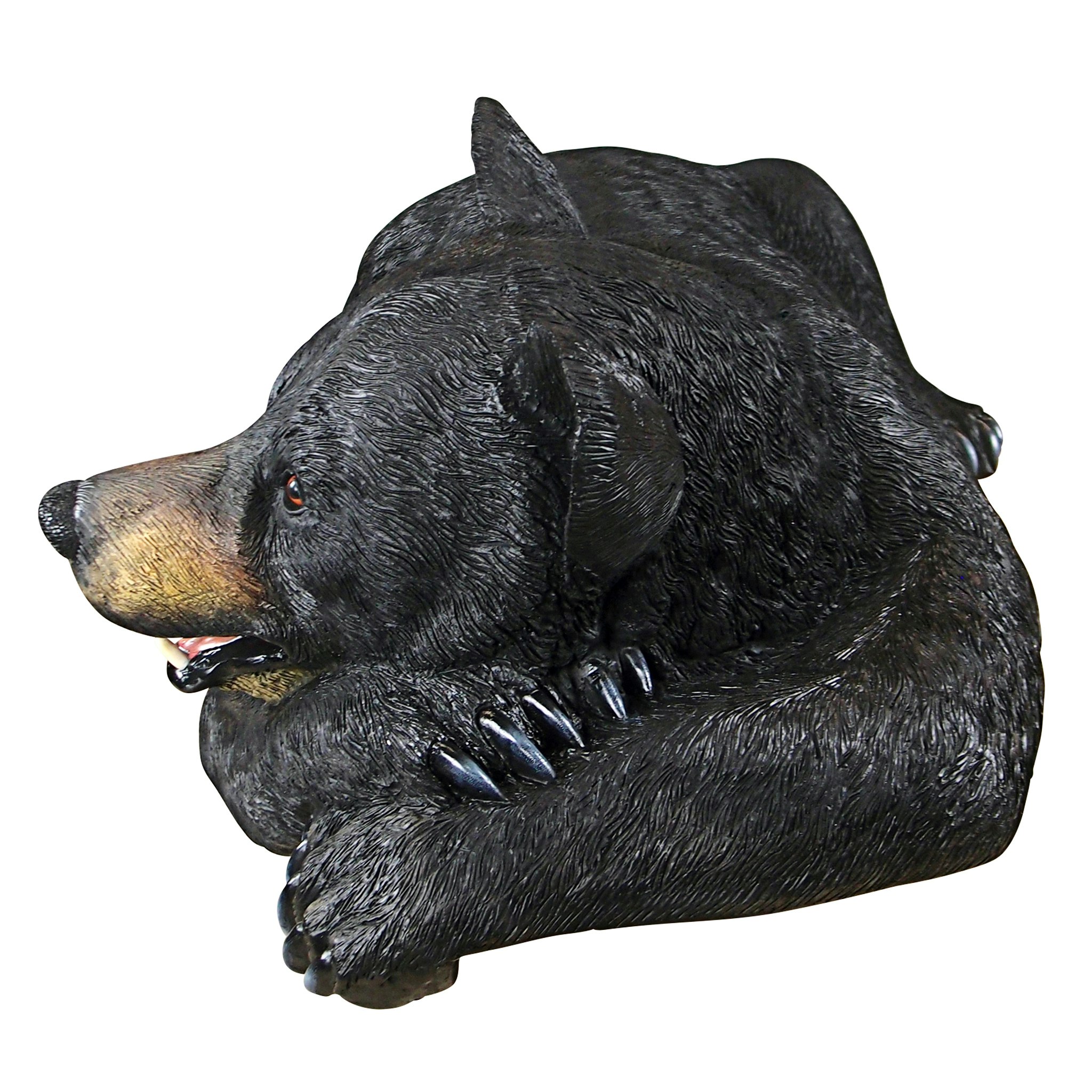 Toscano - Lemont the Lovable Lounger Black Bear Statue