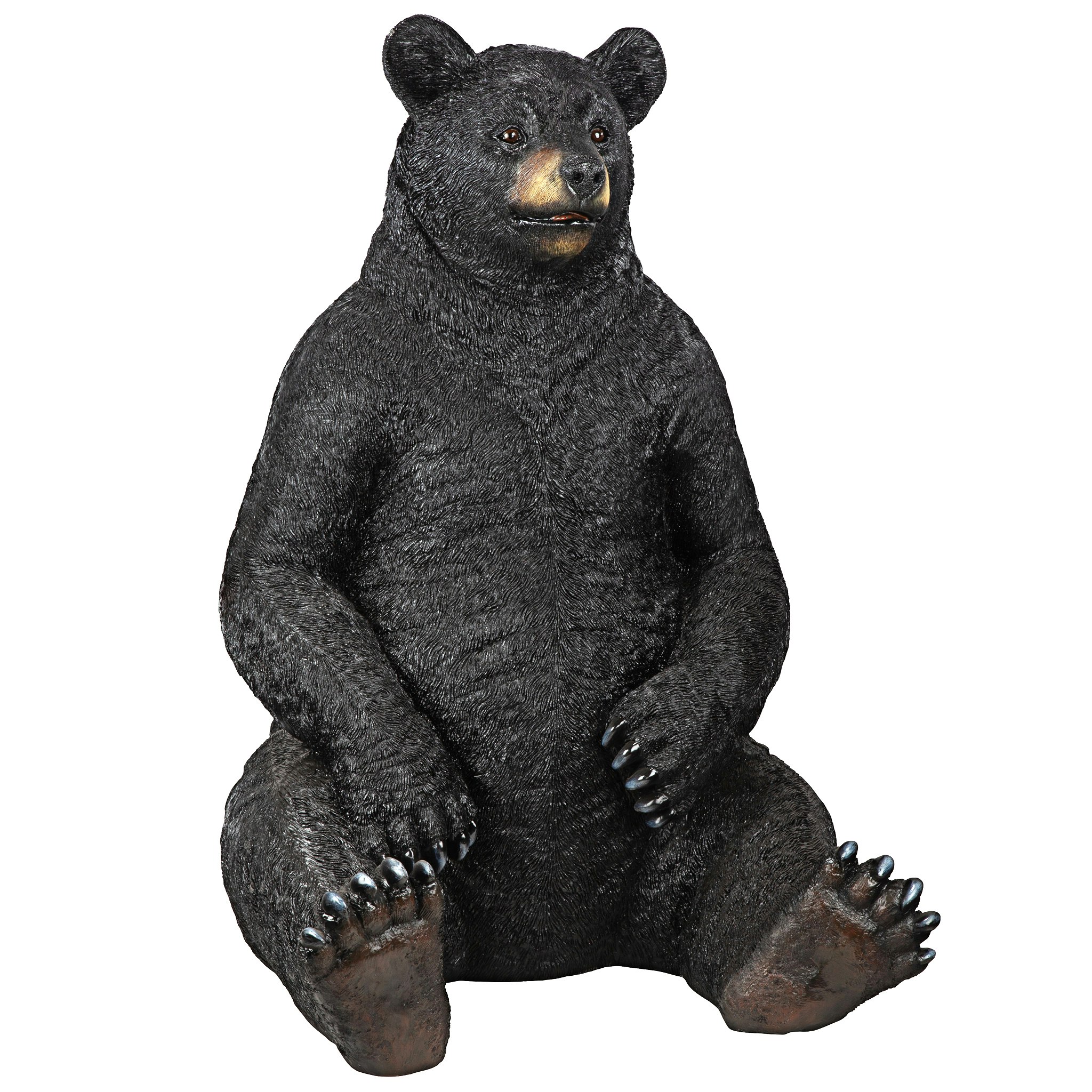 Toscano - Bear-Zerk Giant Sitting Black Bear Statue