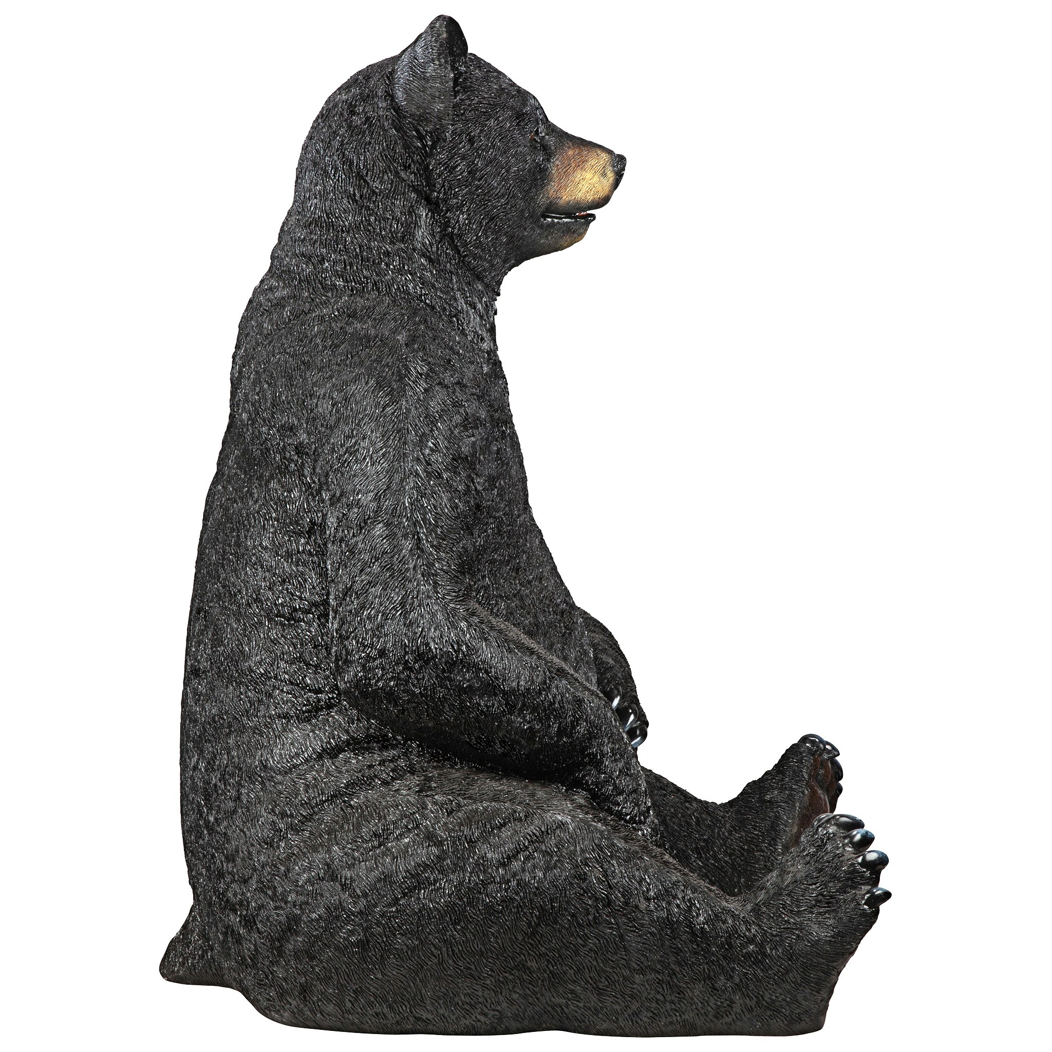 Toscano - Bear-Zerk Giant Sitting Black Bear Statue