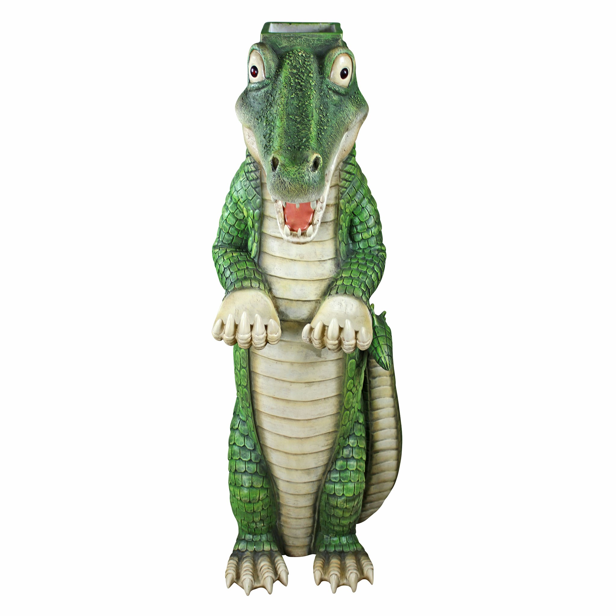 Toscano - Postal Gator Mailbox Post Sleeve Statue