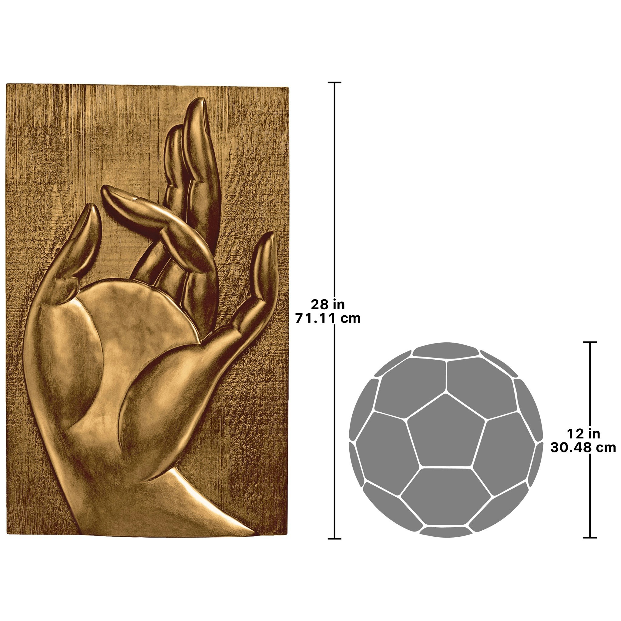 Toscano - Mayura Mudra Buddhist Hand Wall Sculpture