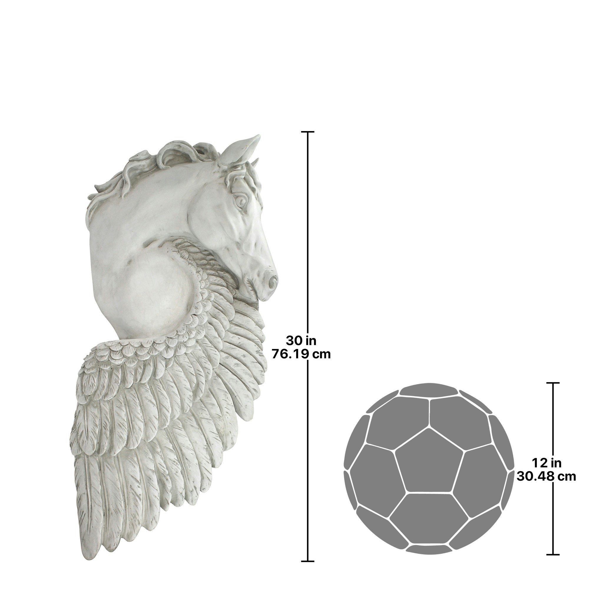 Toscano - Wings of Fury Pegasus Horse Wall Sculpture