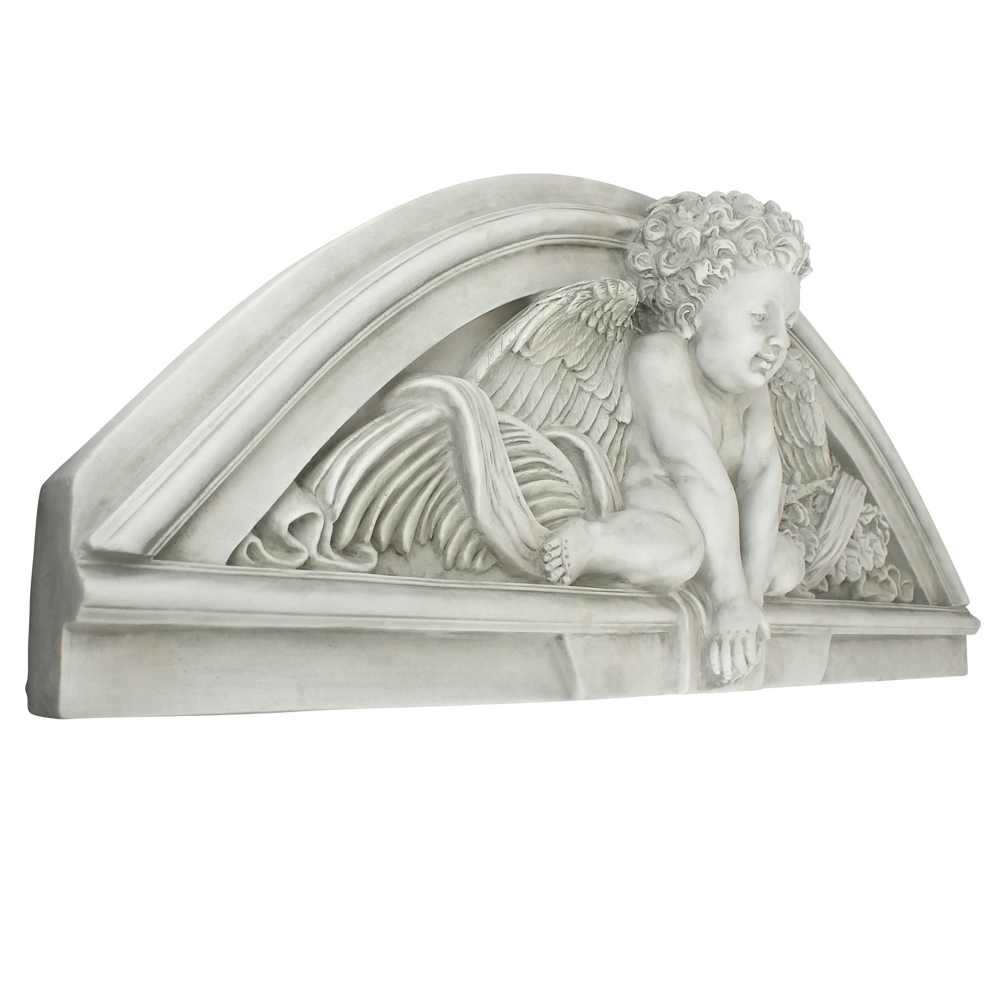 Toscano - Cherubs Grande Welcome Sculptural Wall Pediment