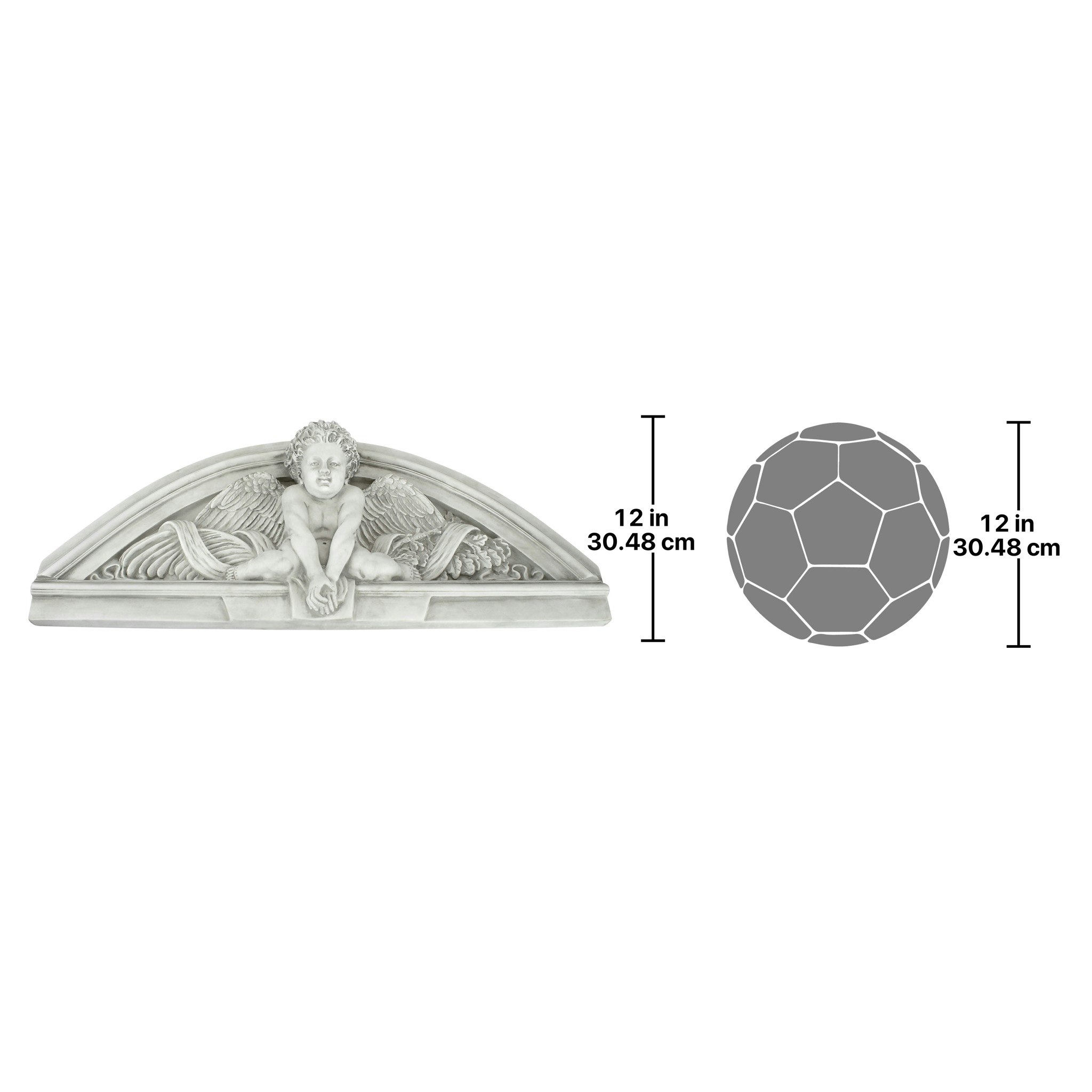 Toscano - Cherubs Grande Welcome Sculptural Wall Pediment