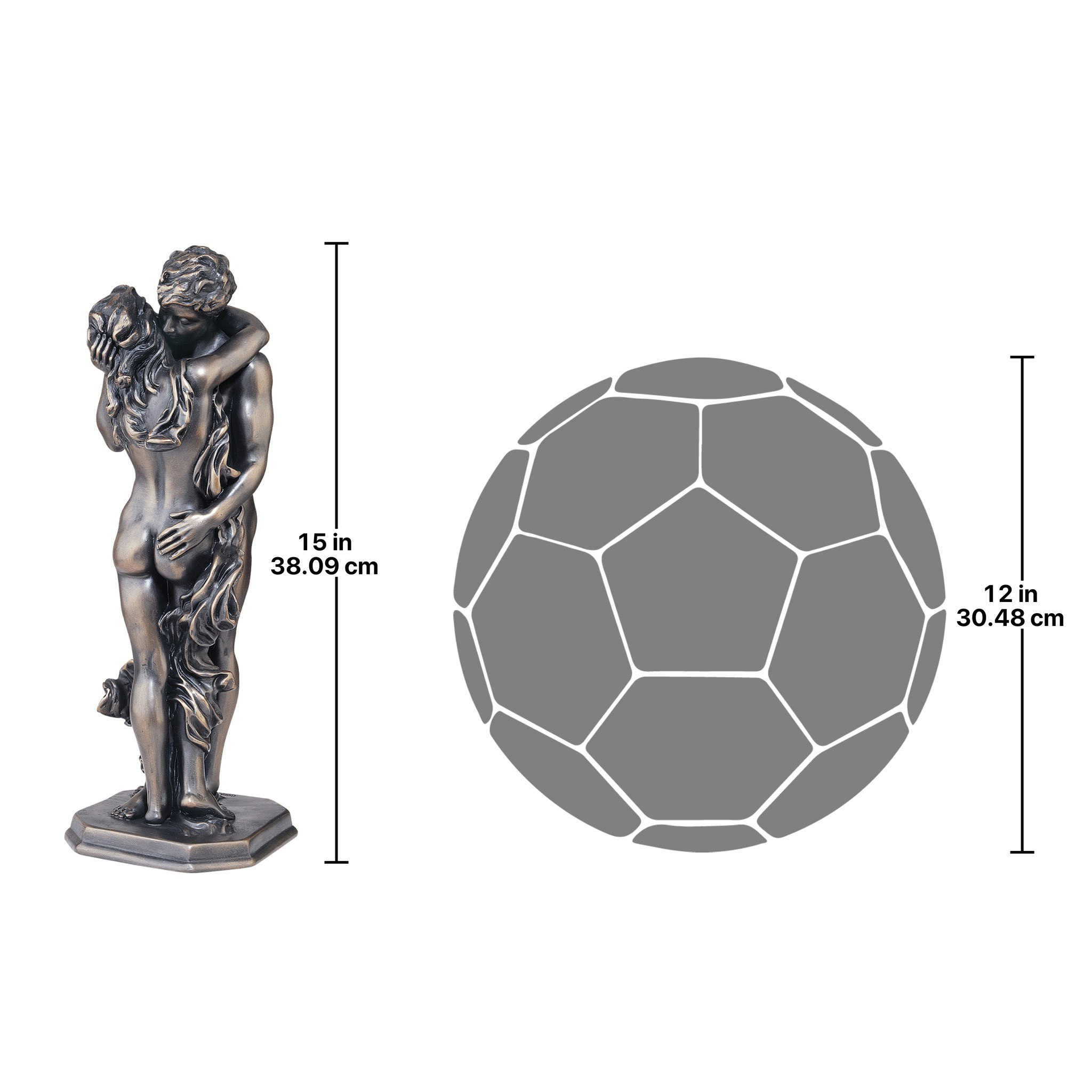 Toscano - Dance of the Heart Lovers Embrace Statue