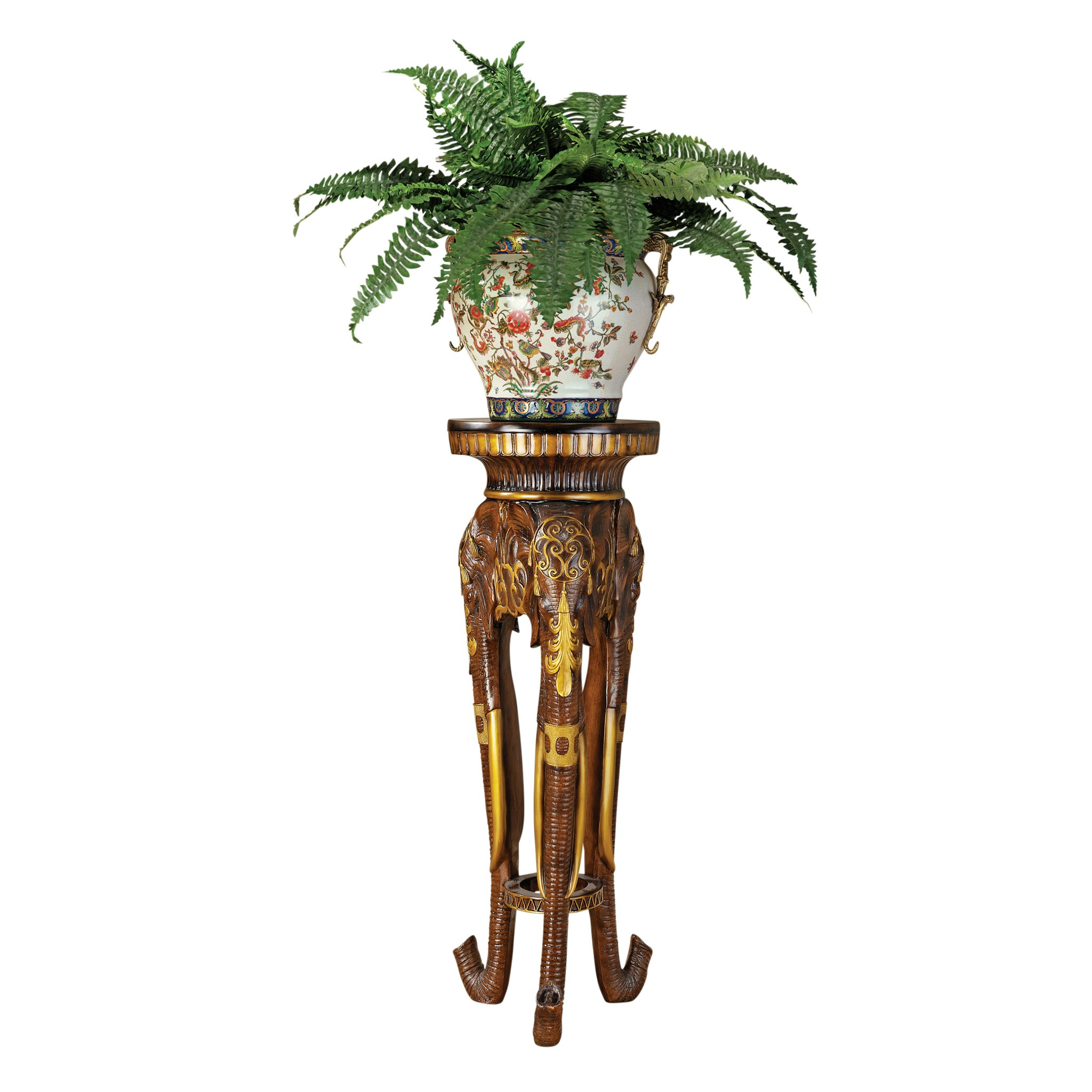 Toscano - Majestic Elephant Sculptural Pedestal