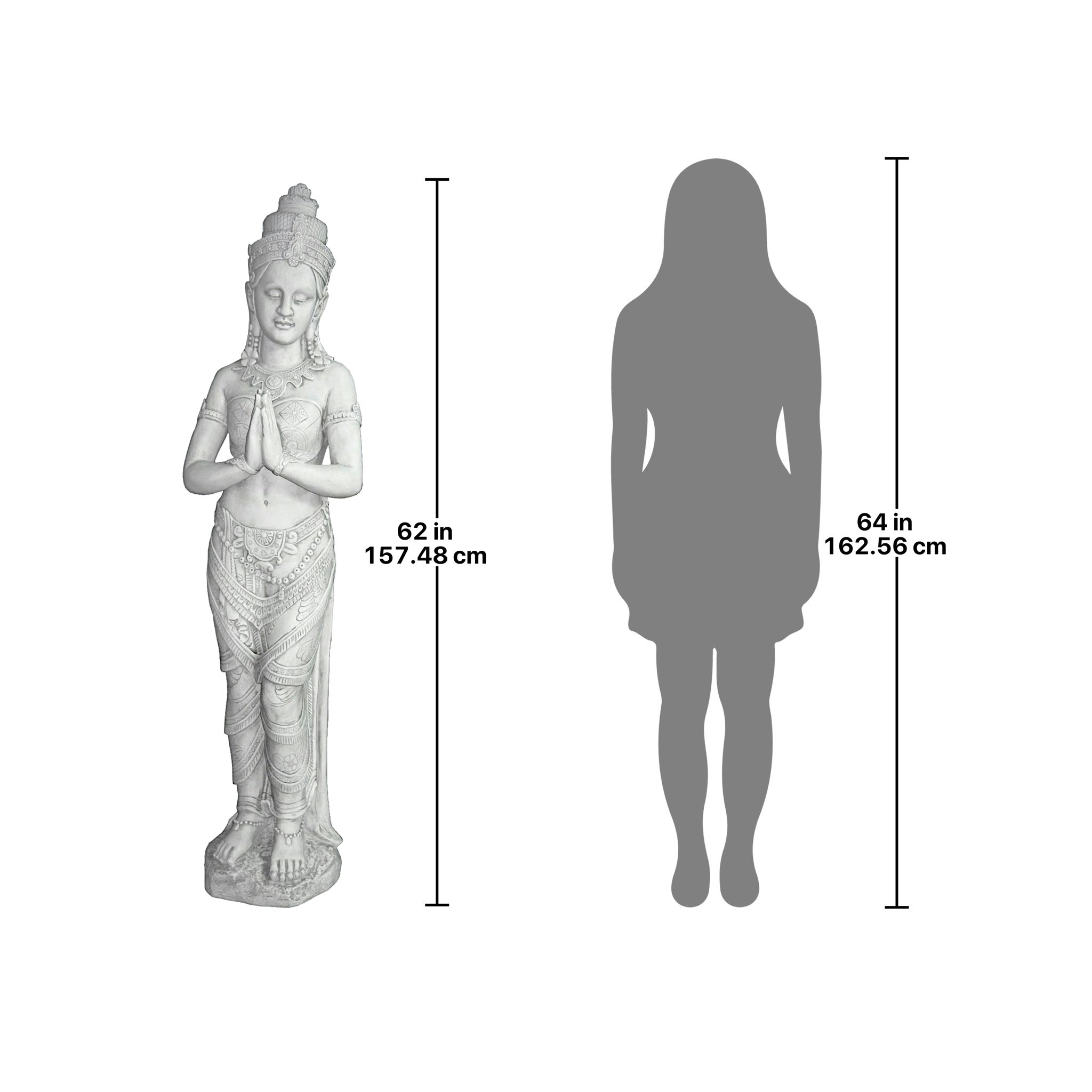 Toscano Thai Teppanom Beautiful Being Statue - Large