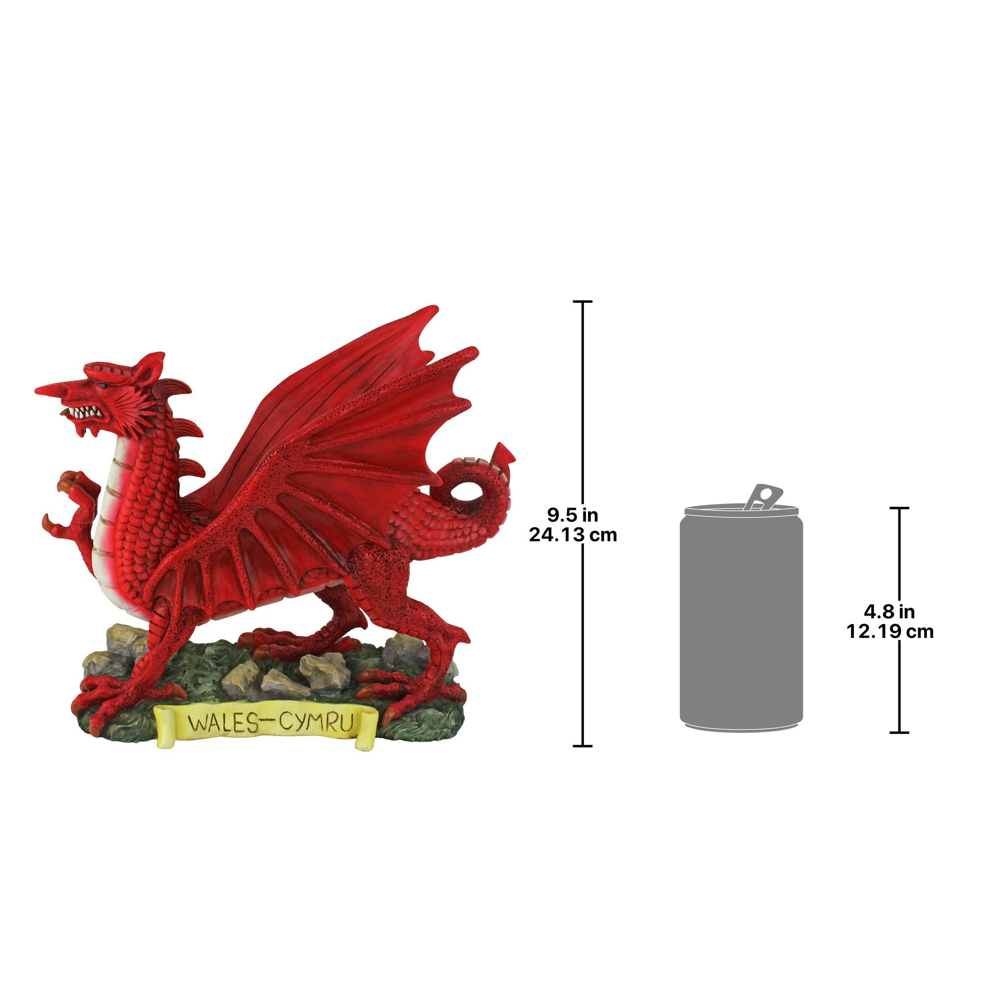 Toscano - The Red Welsh Dragon Statue Collection in Small