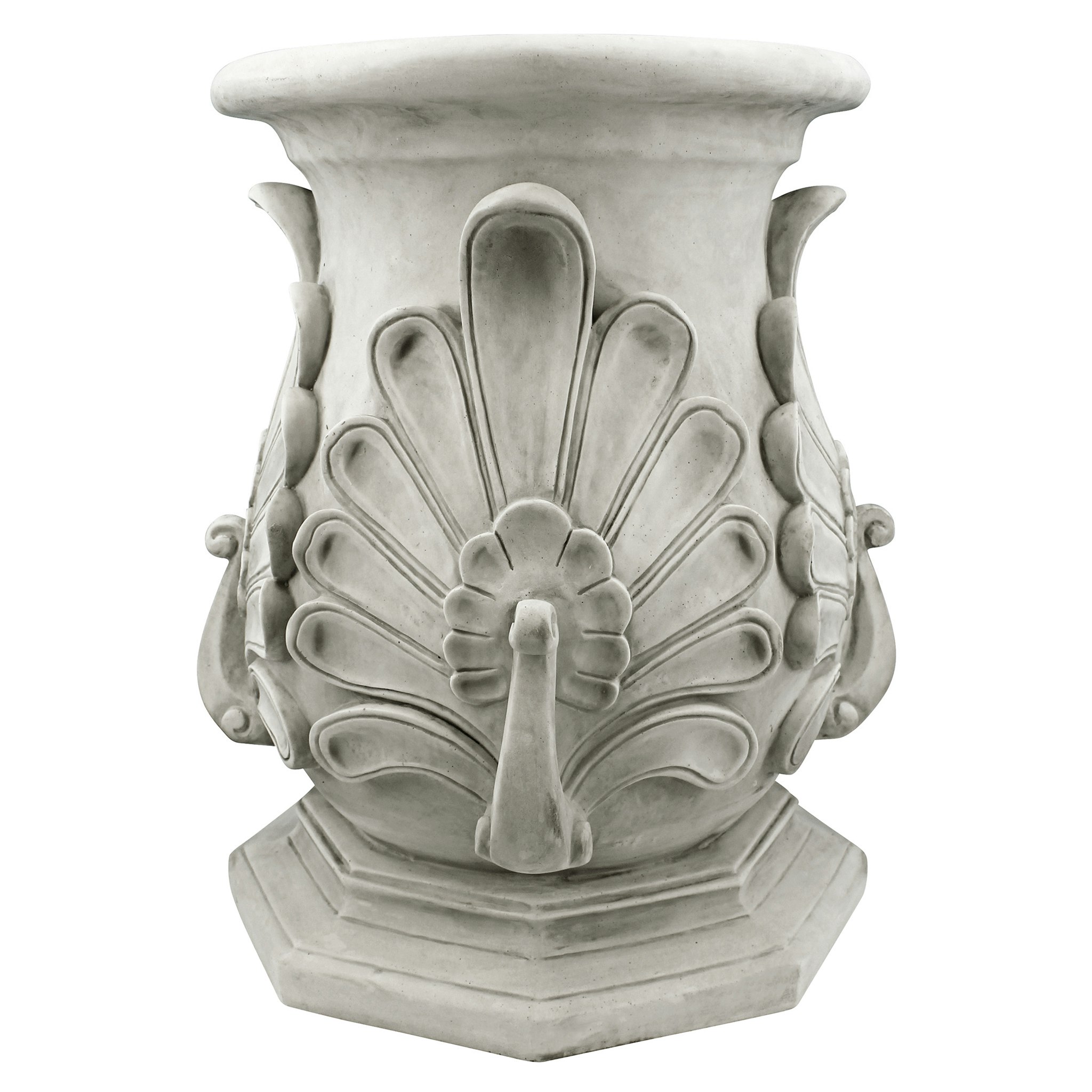 Toscano Classic Peacock Statuary Pedestal - Stone Finish