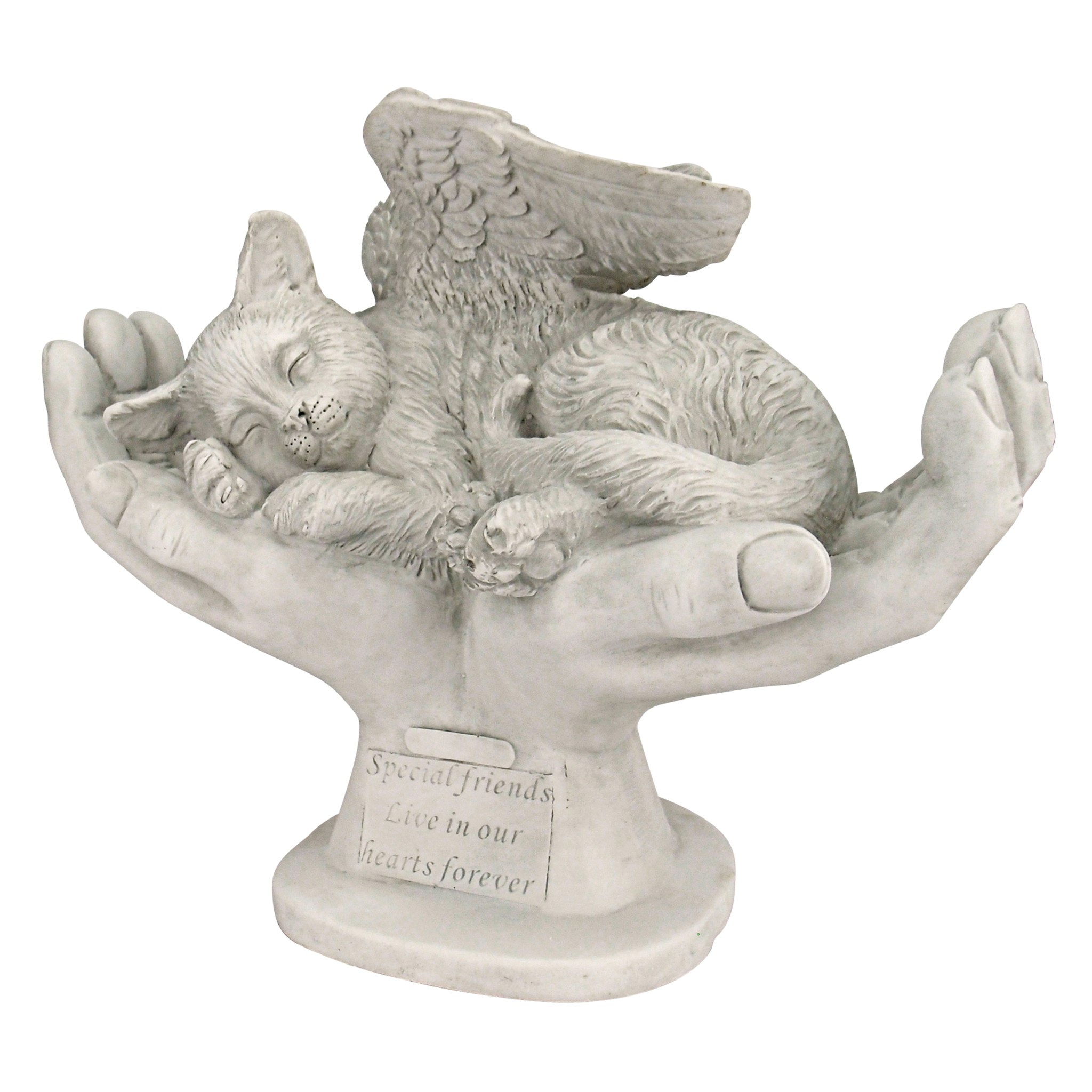 Toscano - In God Hands Cat Memorial Statue