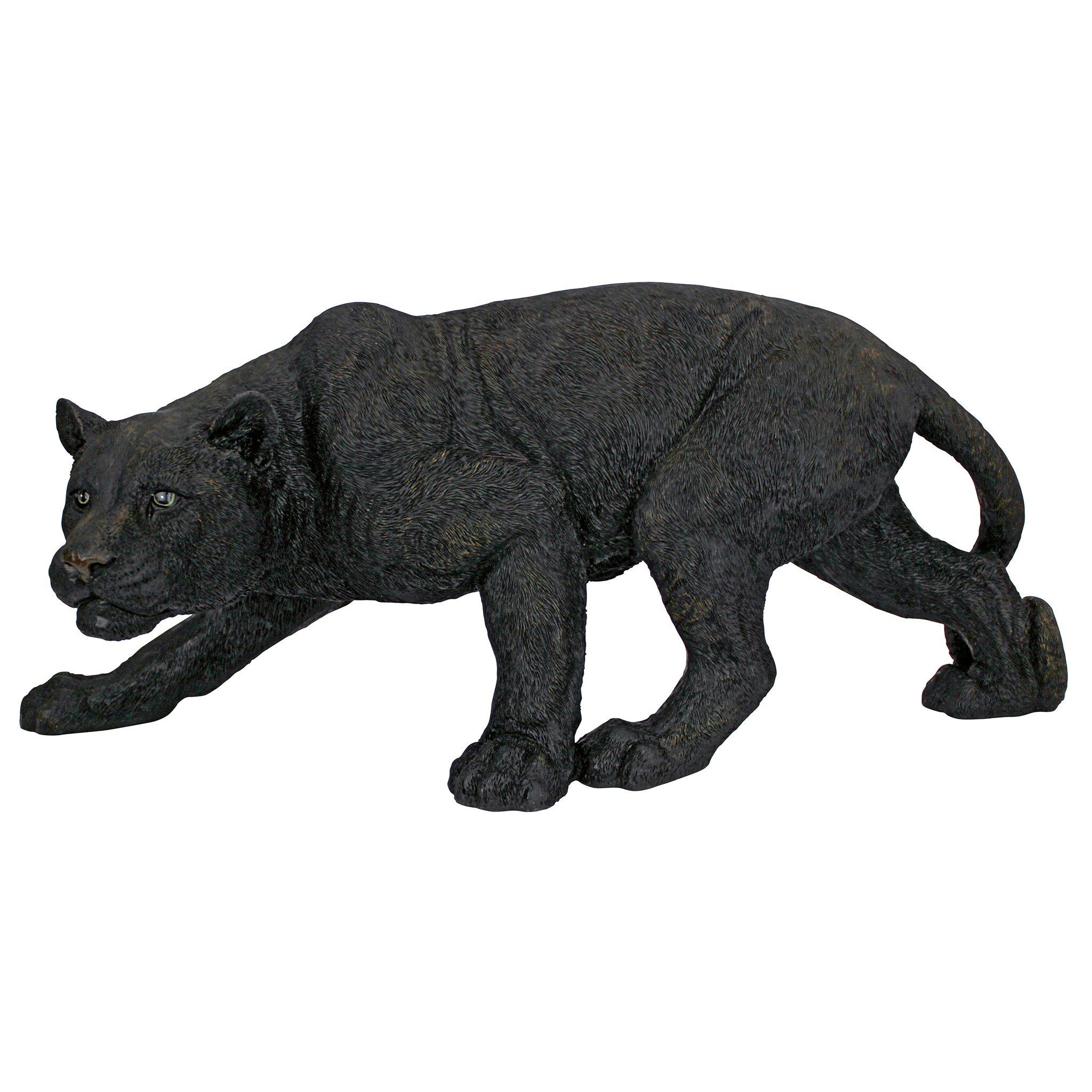 Toscano Shadowed Predator Black Panther Statue - Medium