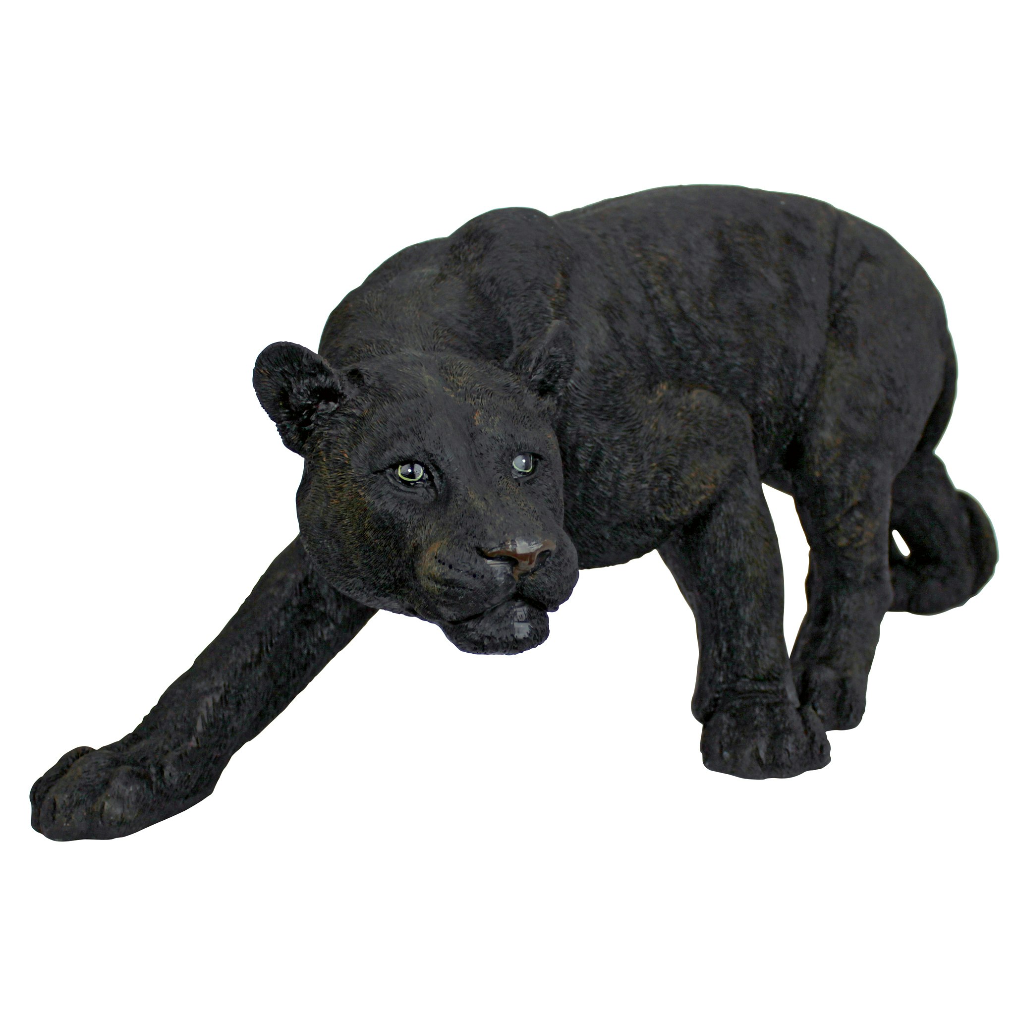Toscano Shadowed Predator Black Panther Statue - Medium