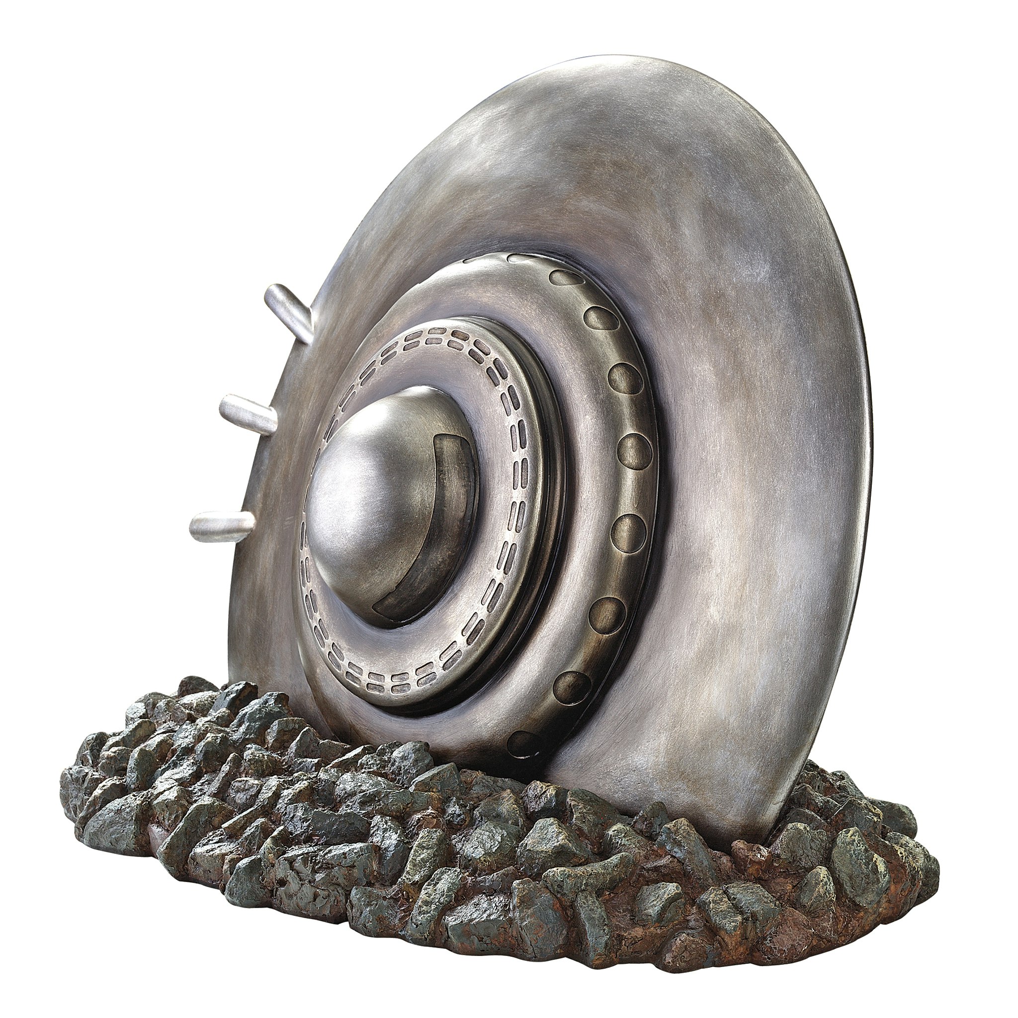 Toscano - Crash Landing Flying Saucer Alien Spacecraft Statue