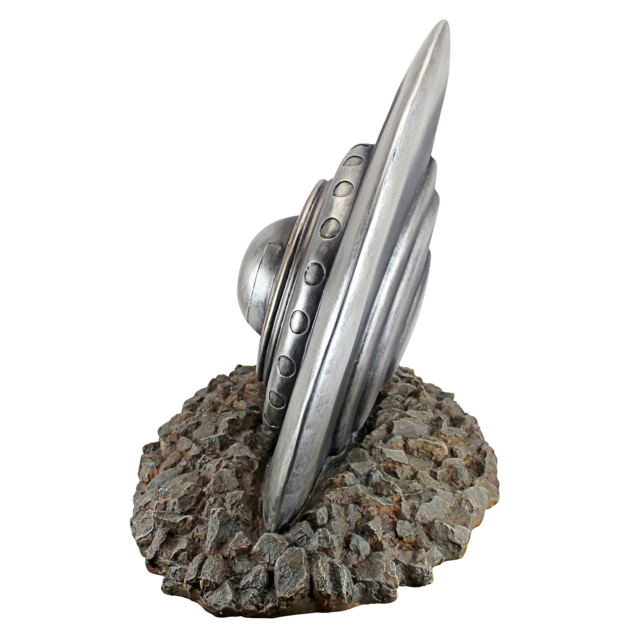 Toscano - Crash Landing Flying Saucer Alien Spacecraft Statue