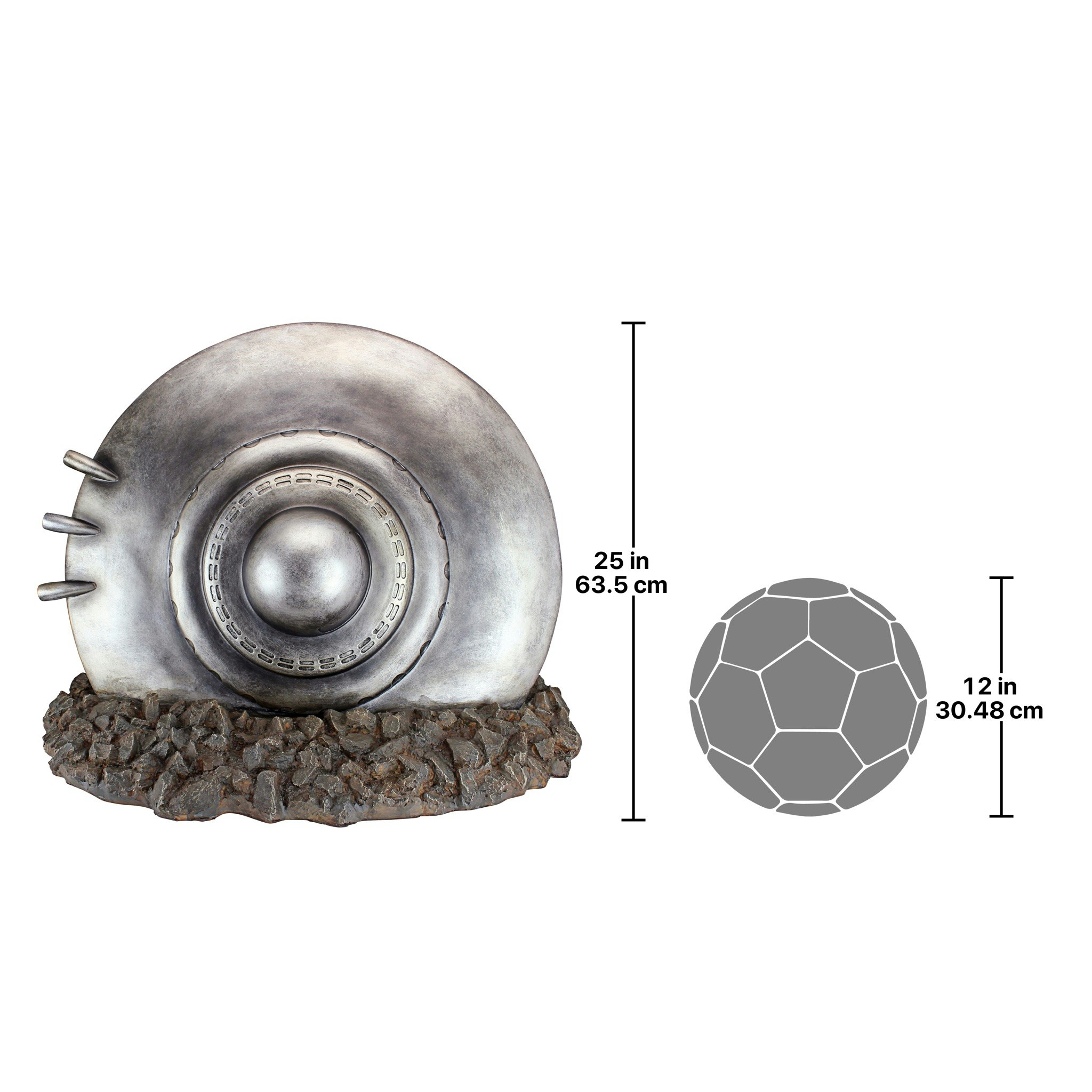 Toscano - Crash Landing Flying Saucer Alien Spacecraft Statue