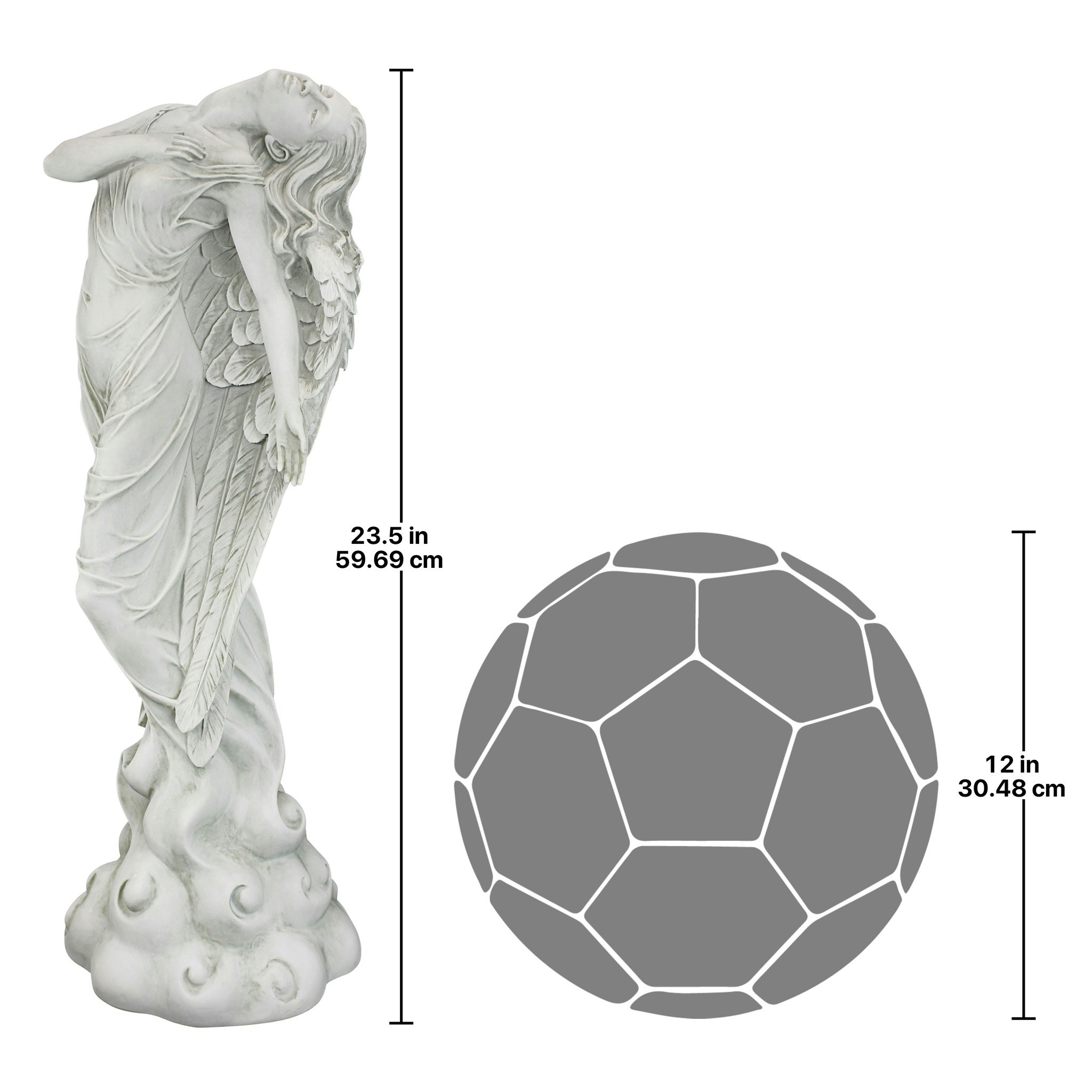 Toscano Ascending Angel Statue - Medium