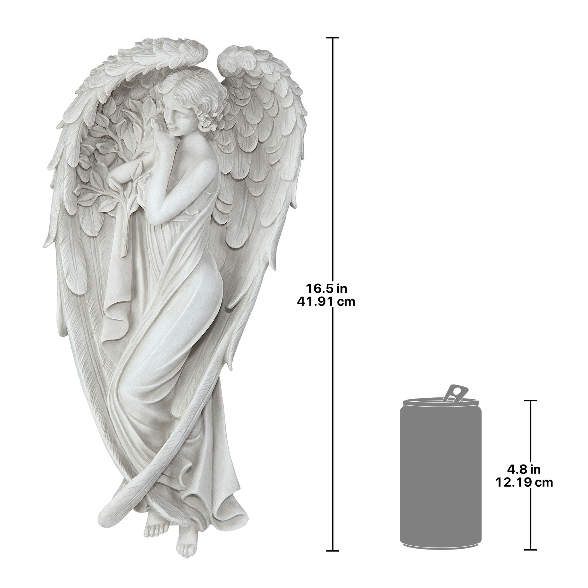 Toscano Santa Croce Angel Wall Sculpture - Small