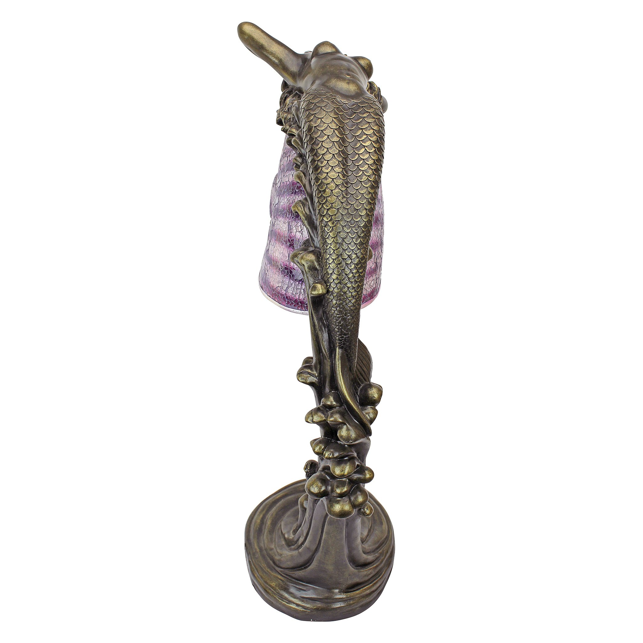 Toscano - Siren of the Sea Mermaid Art Deco Illuminated Sculpture