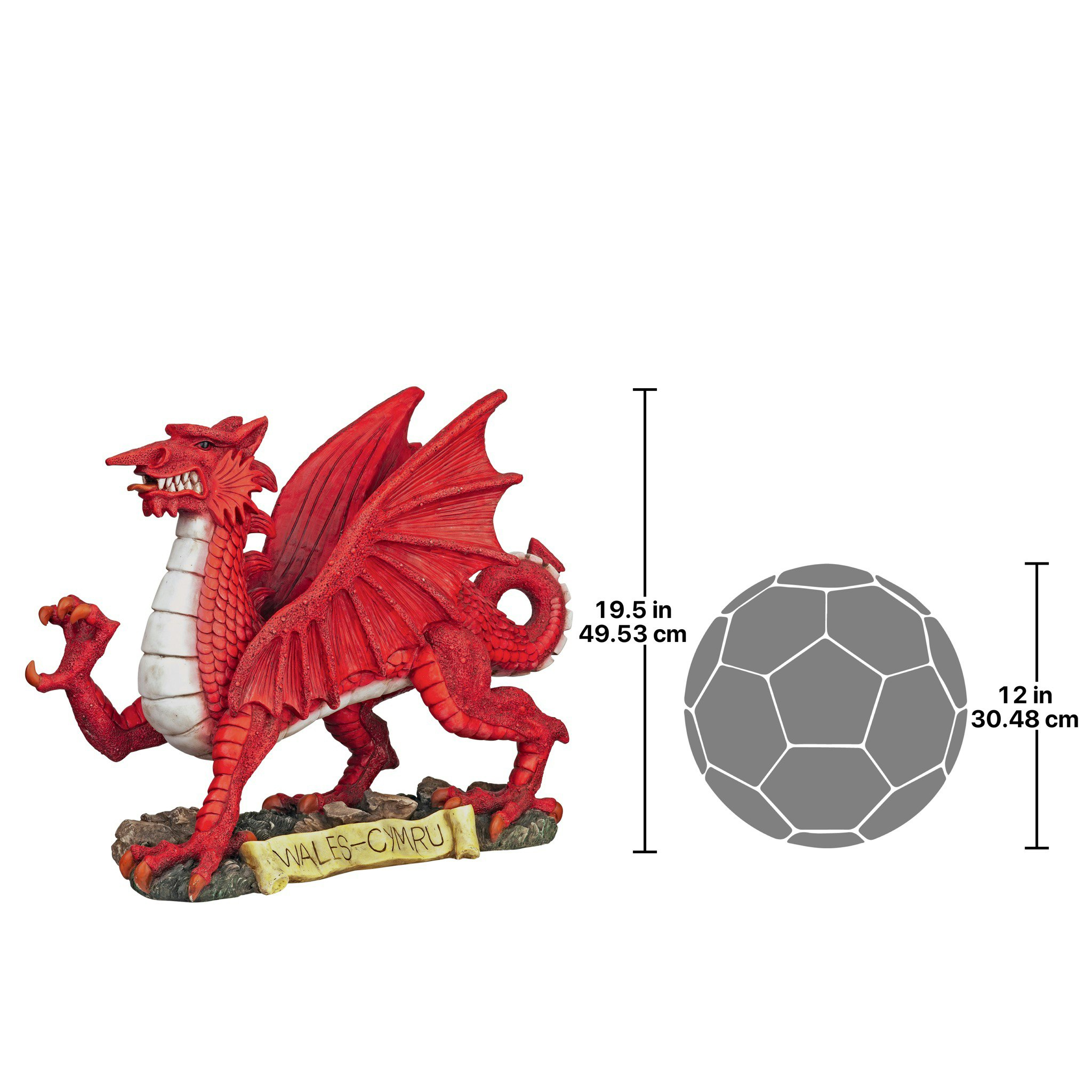 Toscano - The Red Welsh Dragon Statue Collection in Medium