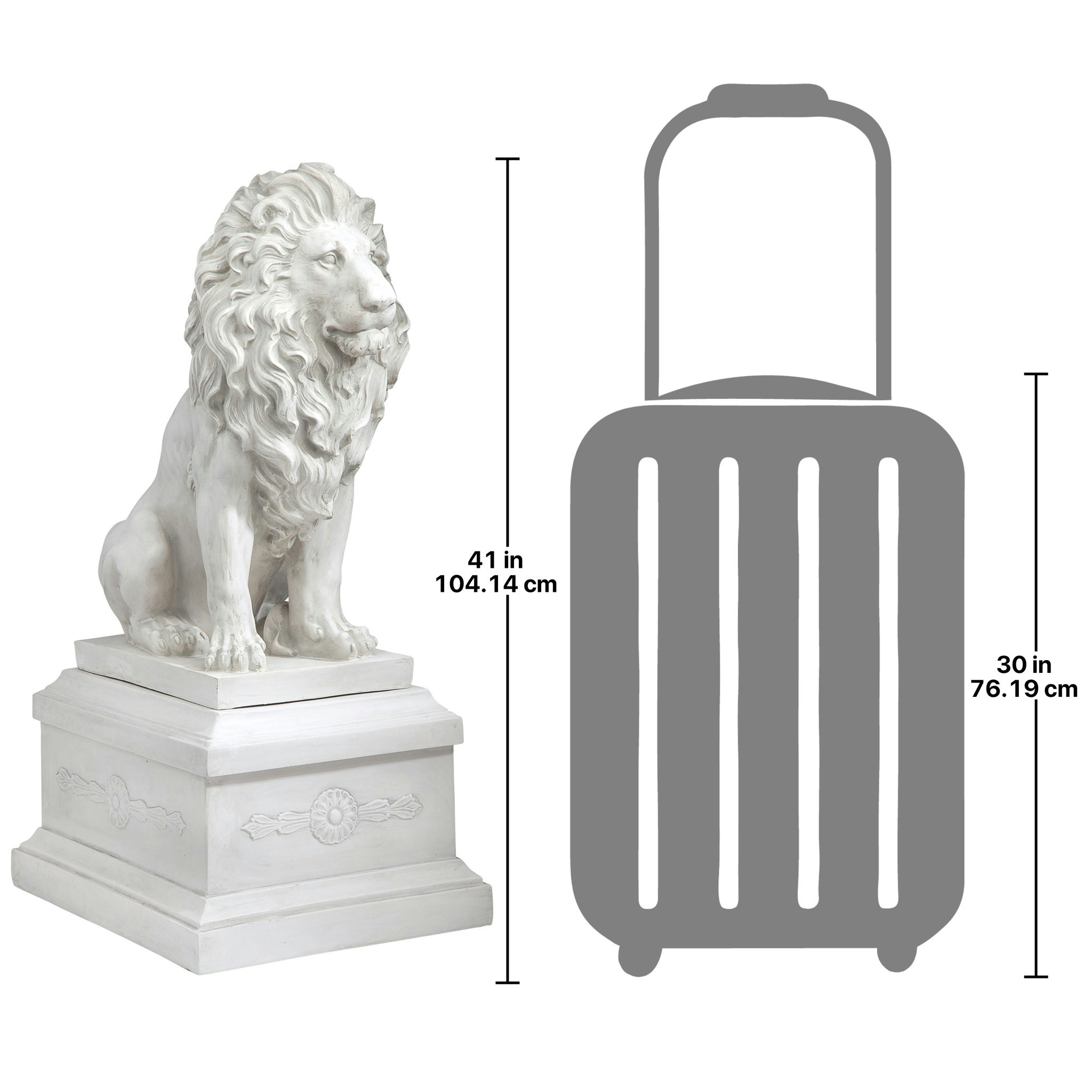Toscano - Lion of Florence Sentinel Statue  Base