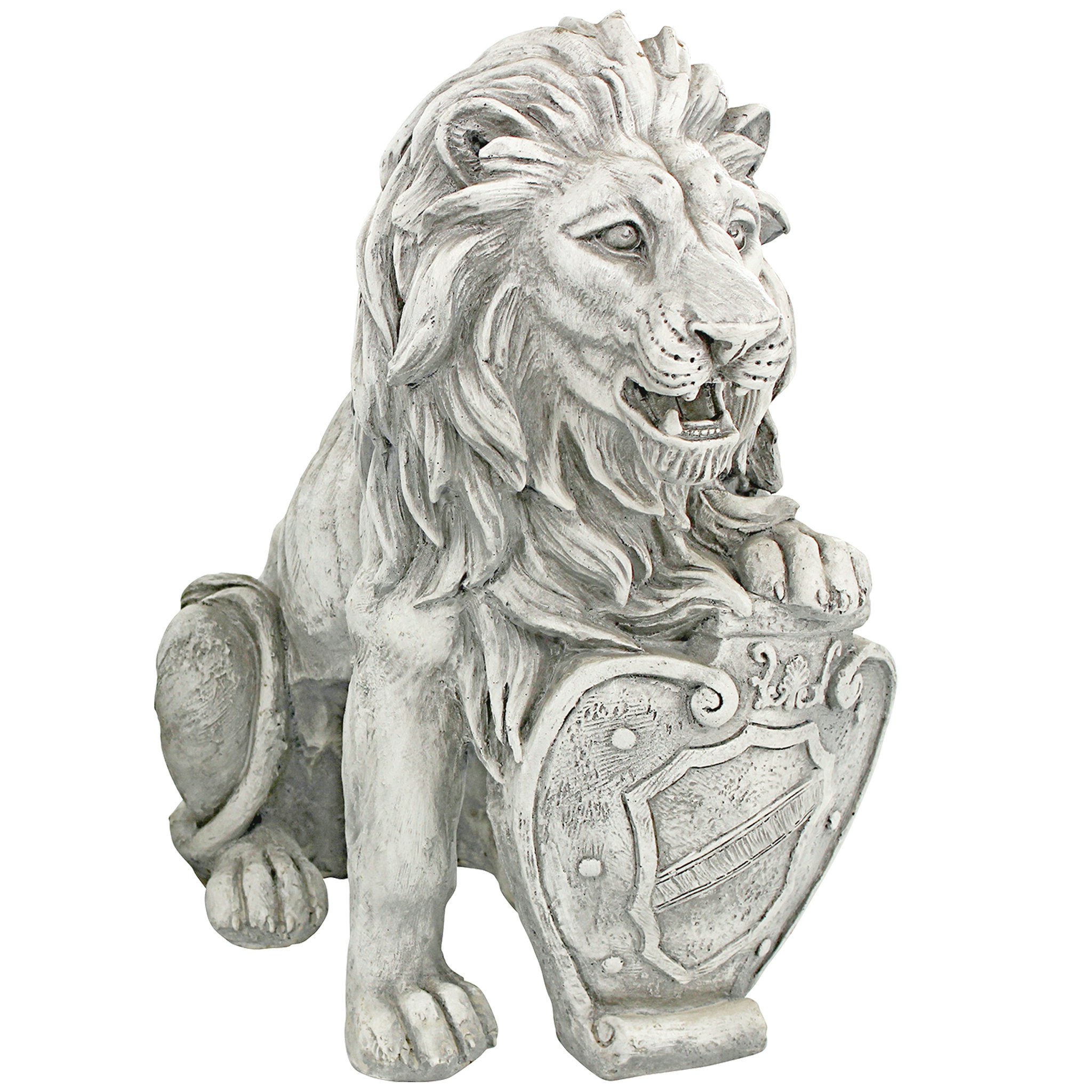 Toscano Roaring Beasts of Castello di Rocca Lion Sentinel Statue - Left Paw Up
