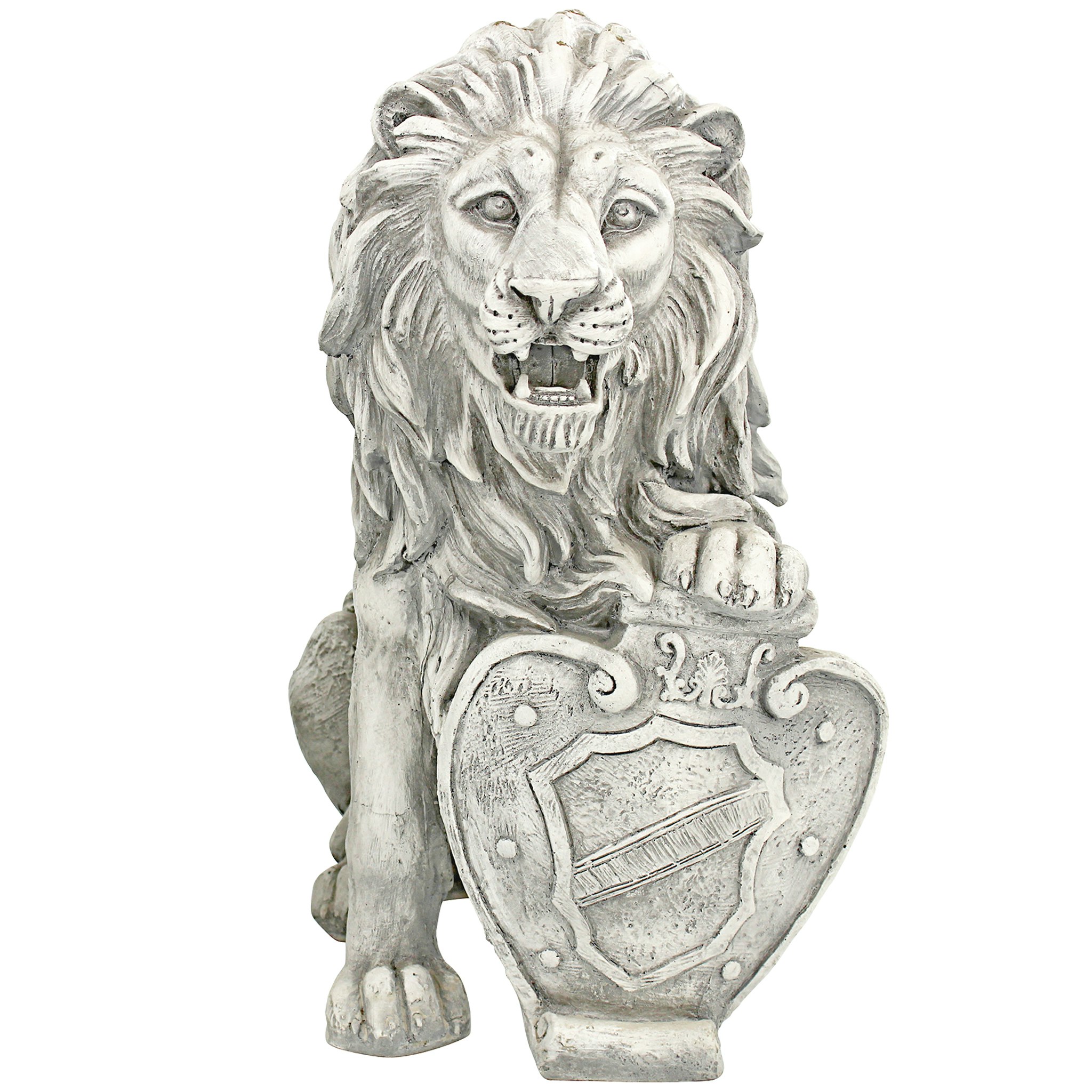 Toscano Roaring Beasts of Castello di Rocca Lion Sentinel Statue - Left Paw Up