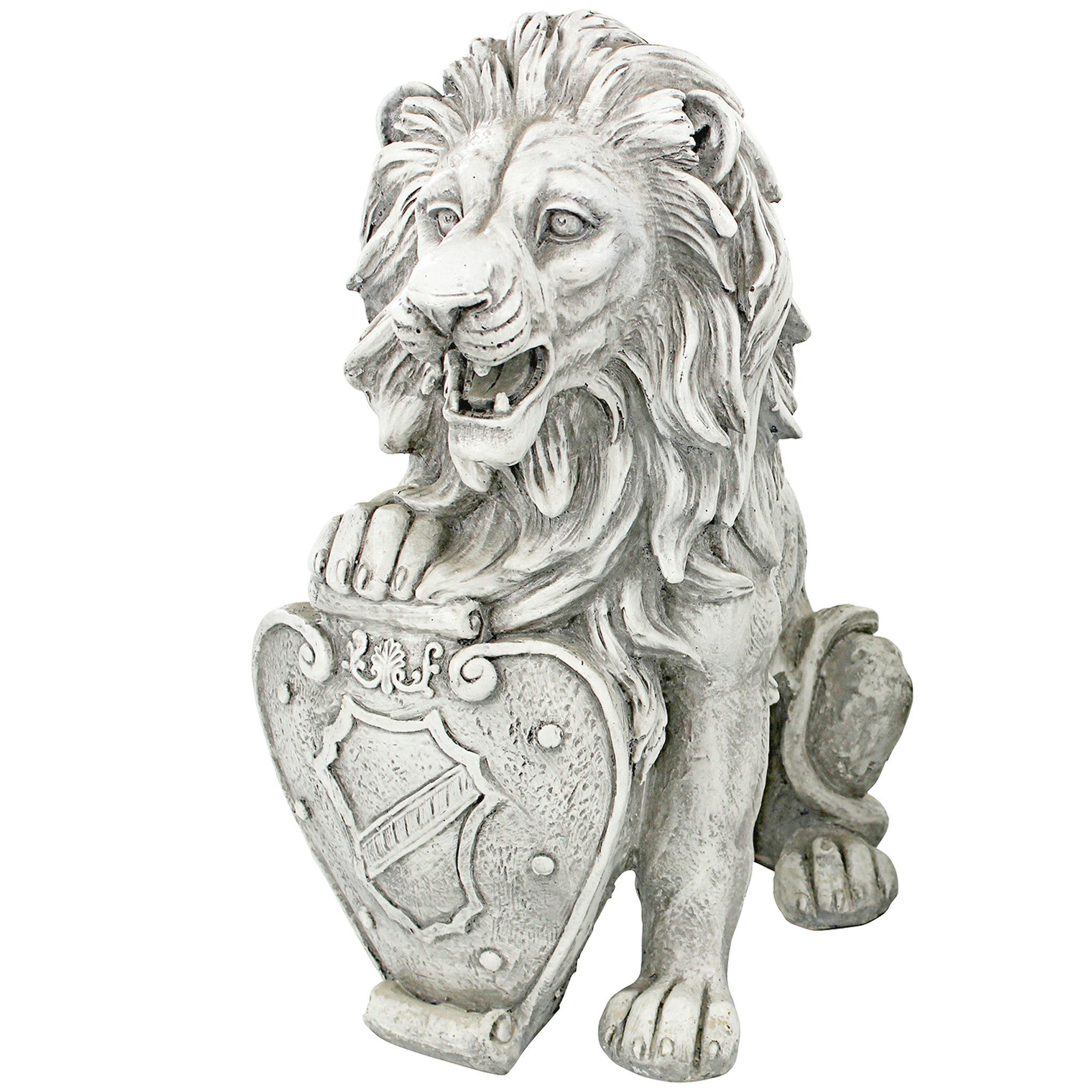 Toscano Roaring Beasts of Castello di Rocca Lion Sentinel Statue - Right Paw Up