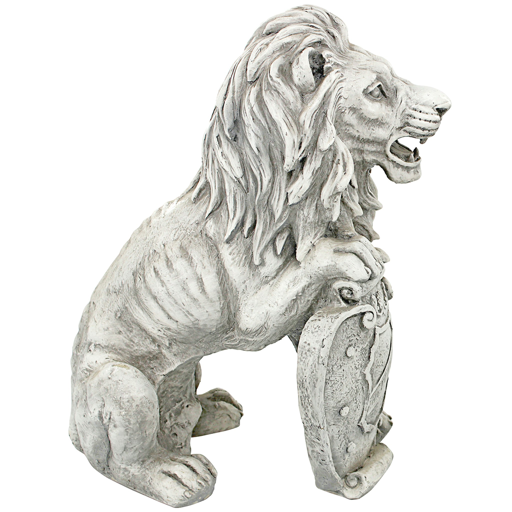 Toscano Roaring Beasts of Castello di Rocca Lion Sentinel Statue - Right Paw Up