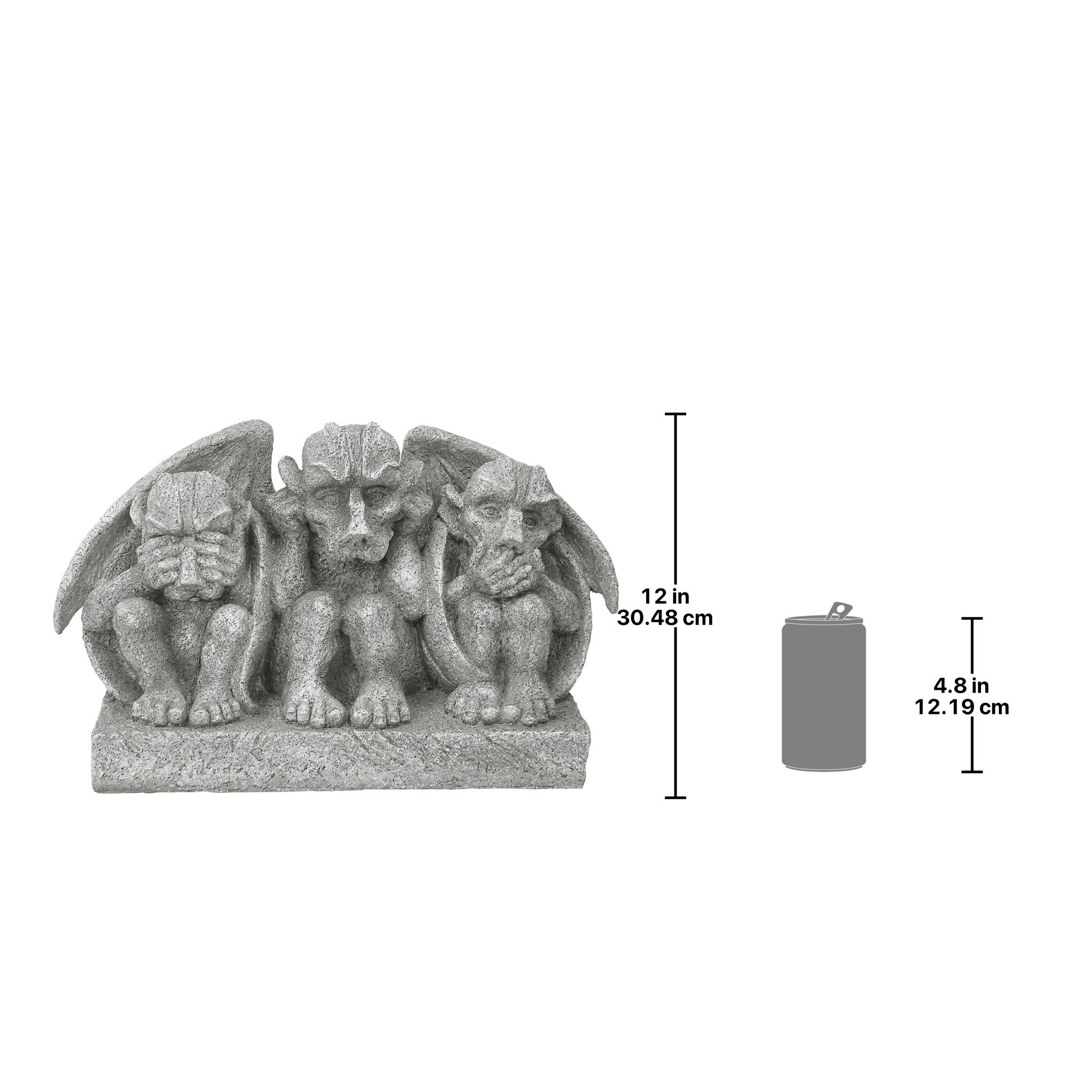 Toscano - SeeHearSpeak No Evil Gargoyle Trio Statue