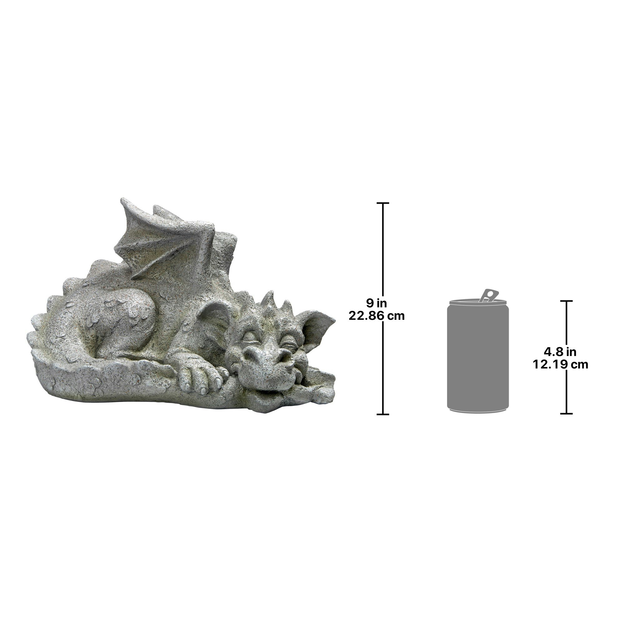 Toscano Blushing Babel the Bashful Dragon Statue - Medium
