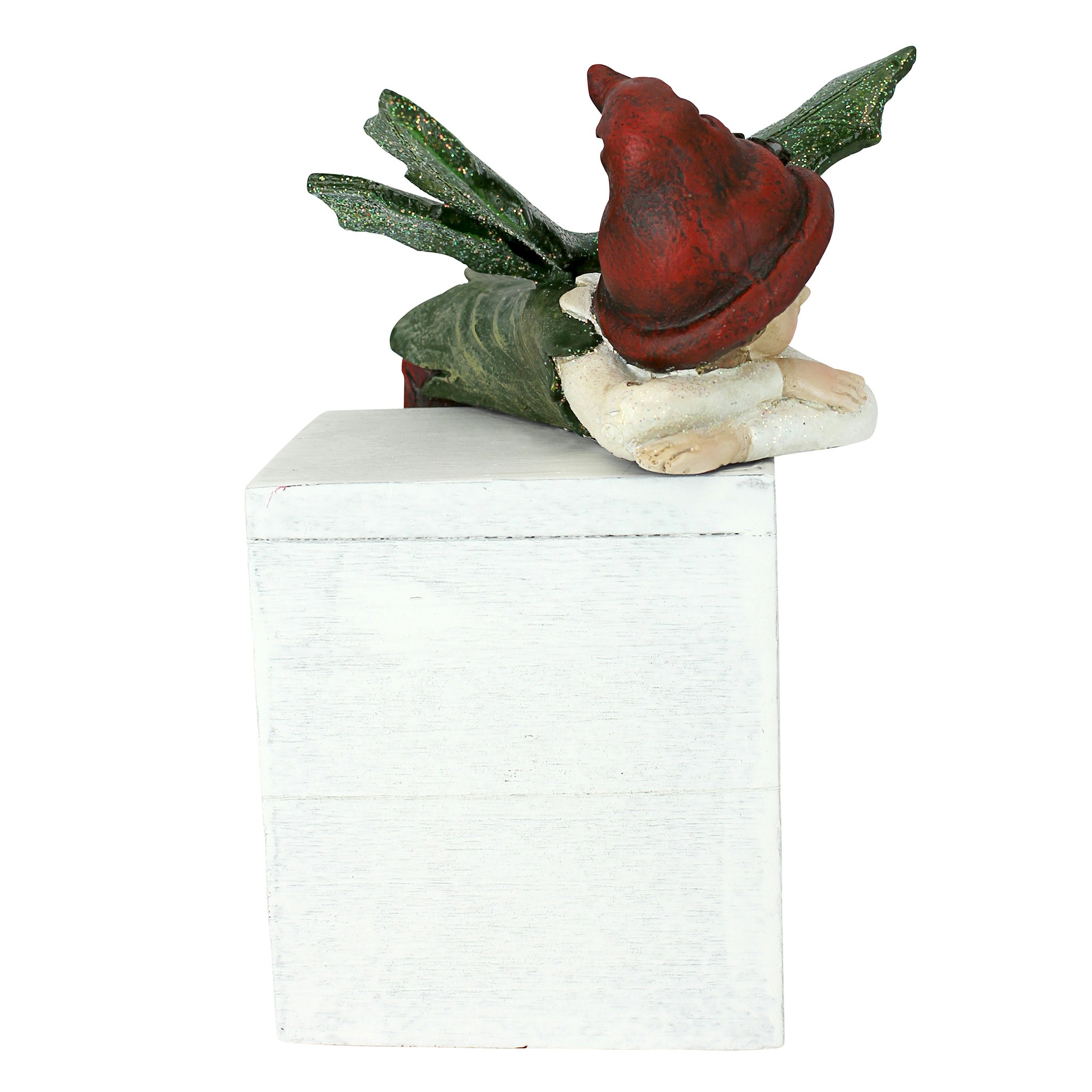Toscano Santa Christmas Elves Shelf Sitter Statue - Elijah