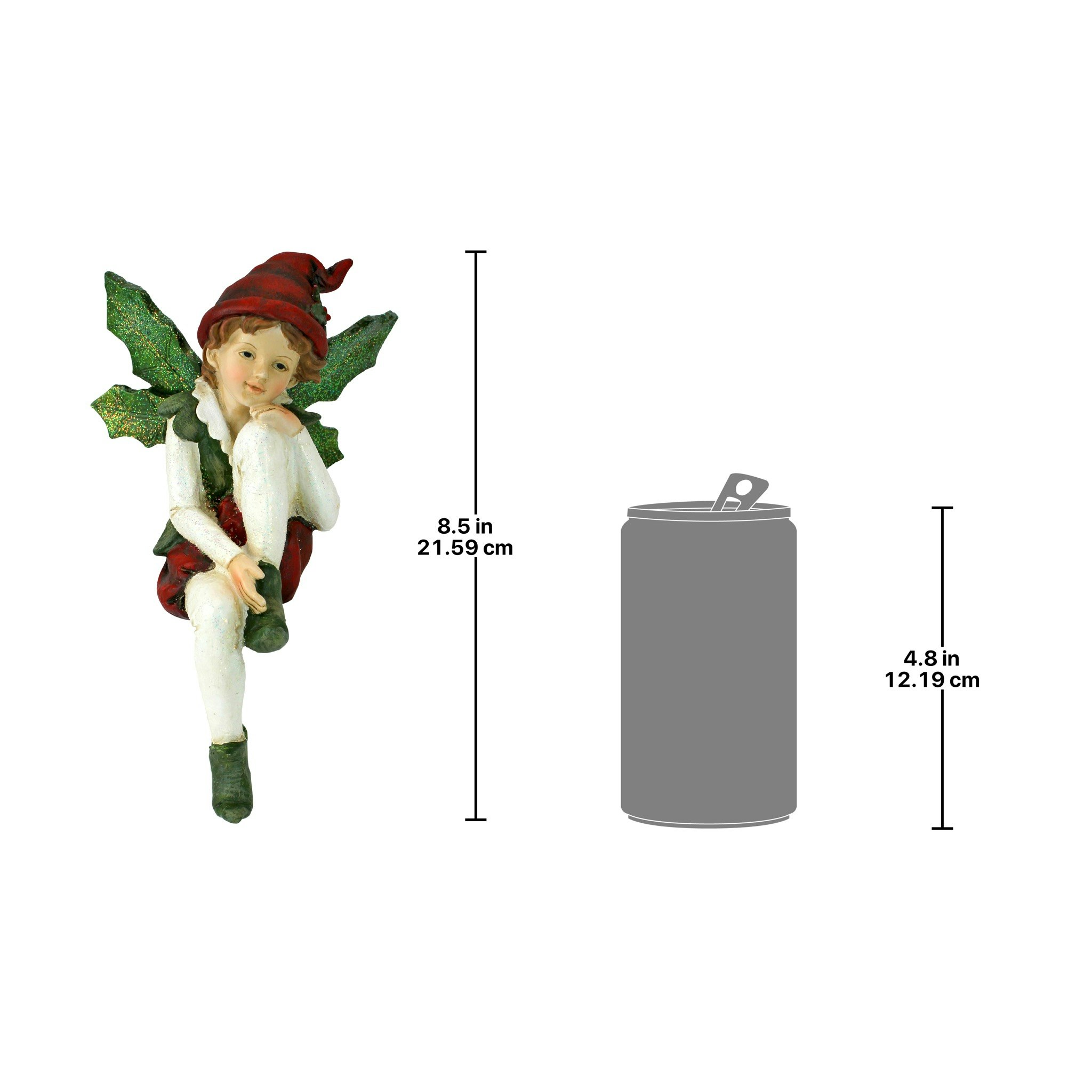 Toscano Santa Christmas Elves Shelf Sitter Statue - Emmanuel