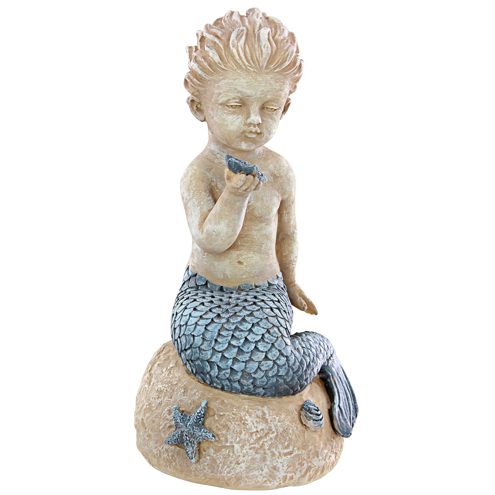 Toscano - Jewels of the Deep Merman Boy Statue