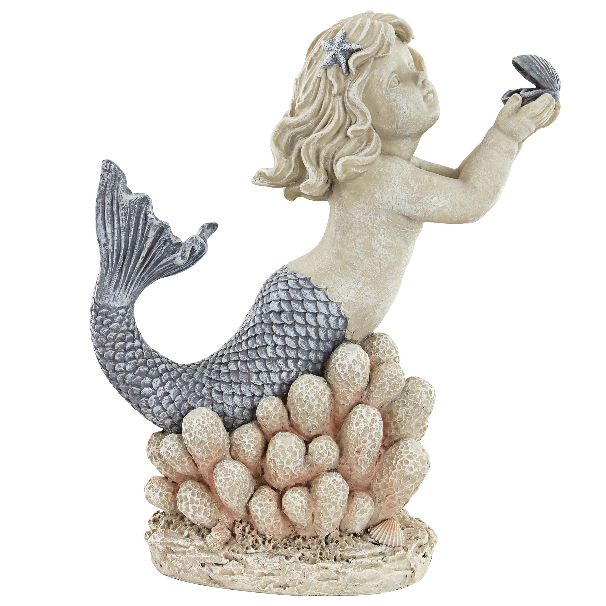 Toscano - Gifts from the Sea Mermaid with Shell Statue