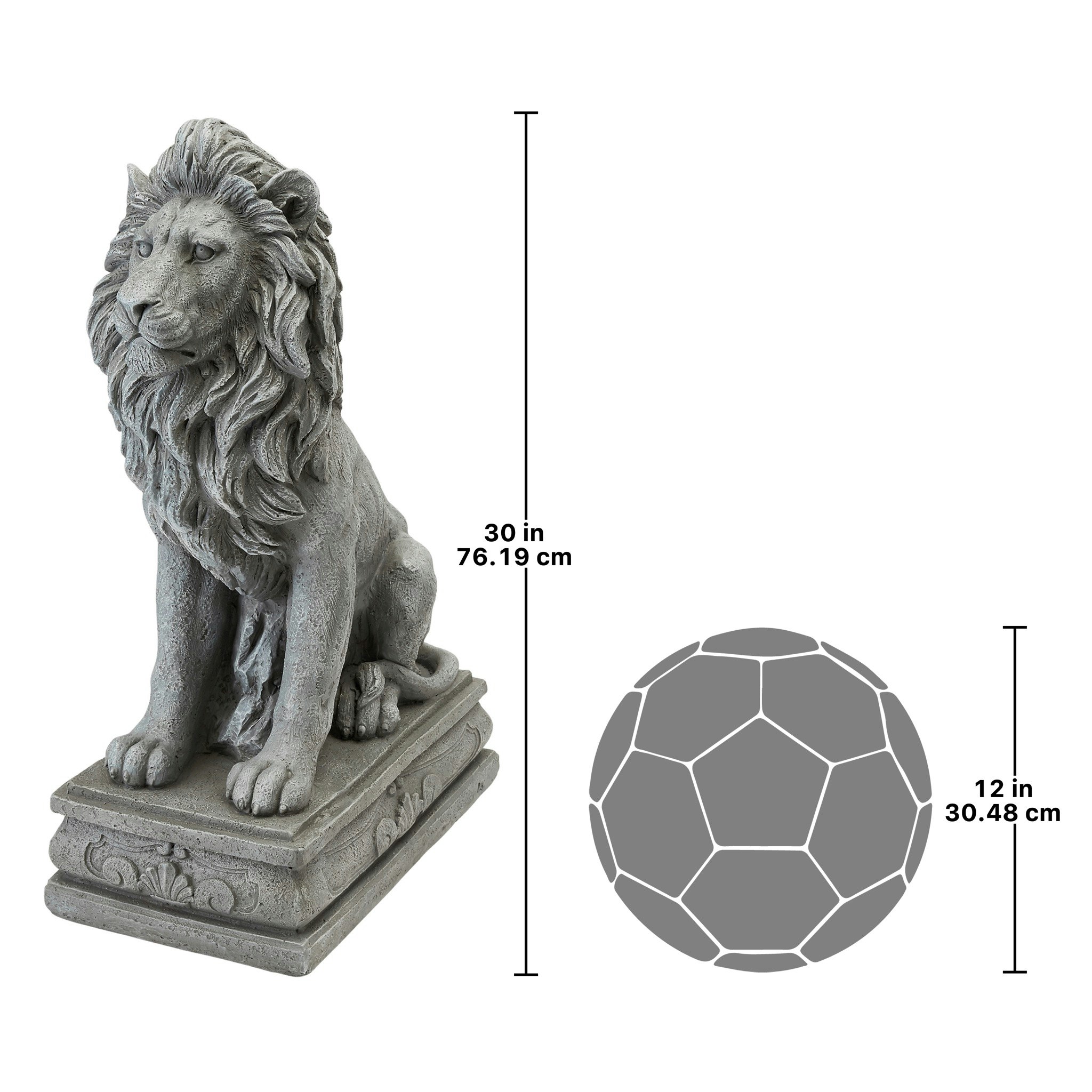 Toscano - Fouquet Royal Palace Sentinel Lion Statue
