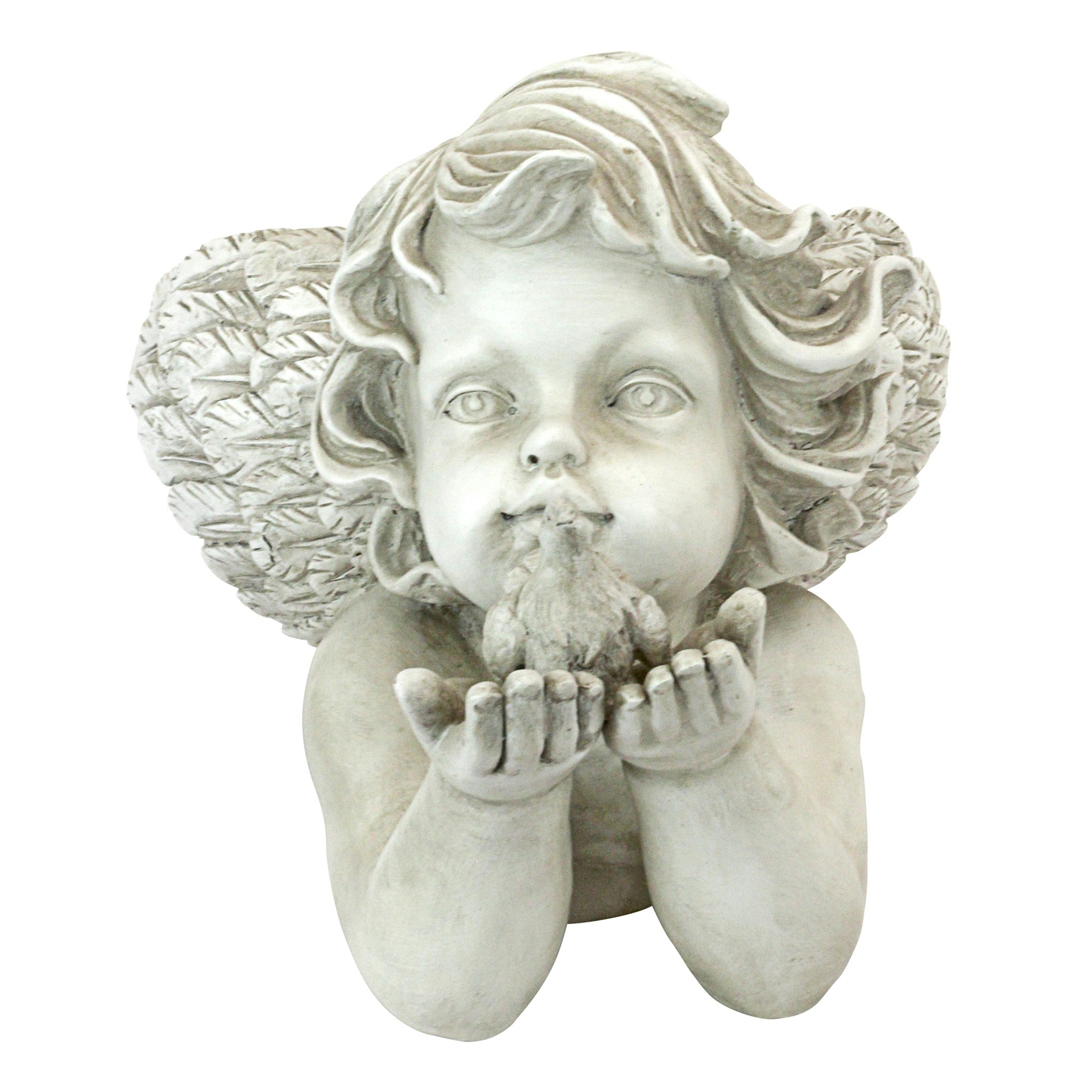 Toscano - God Messenger Cherub with Bird Angel Statue
