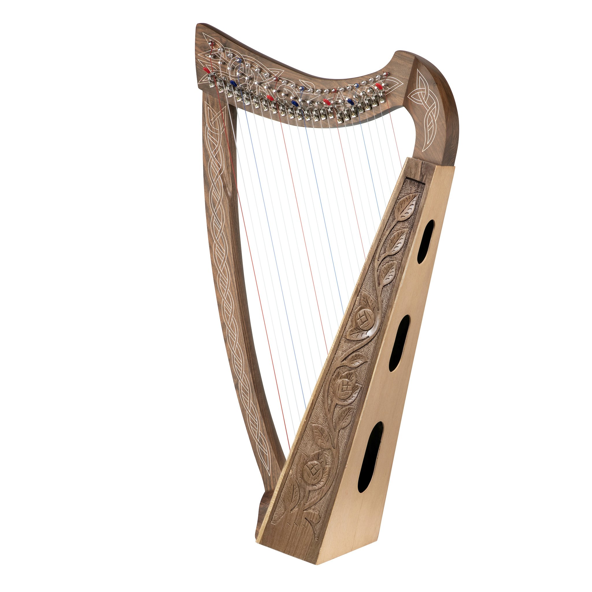 Toscano Celtic 22 String Heather Harp - Walnut