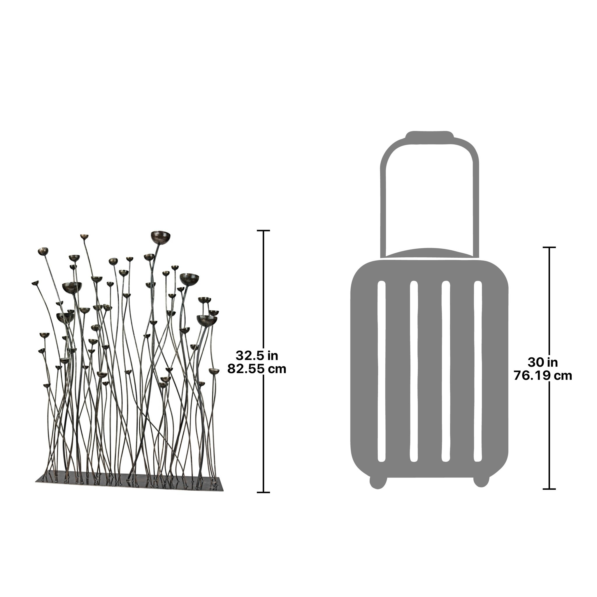 Toscano - Prairie Grasses Metal Statue