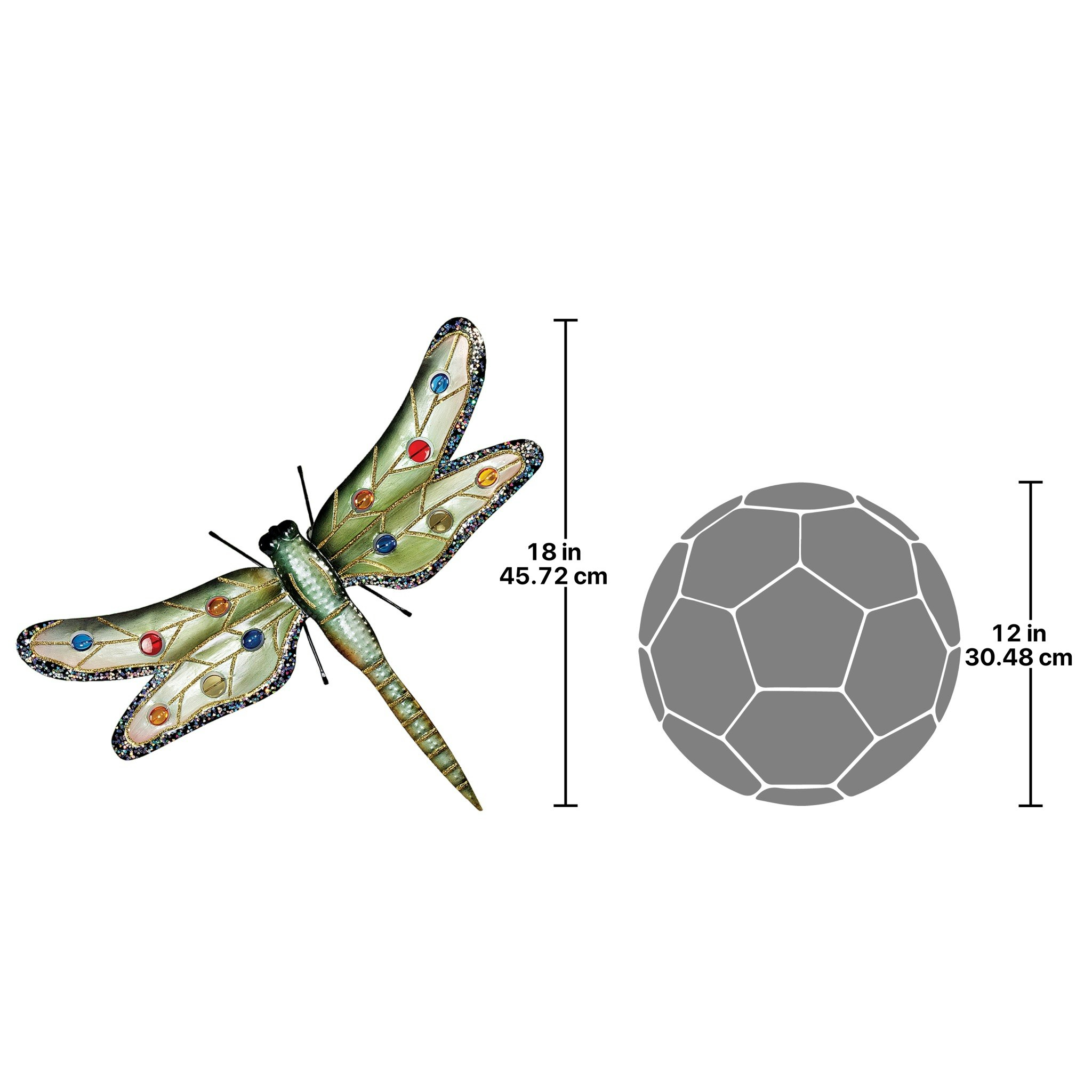 Toscano Oversized Dragonfly Wall Sculpture